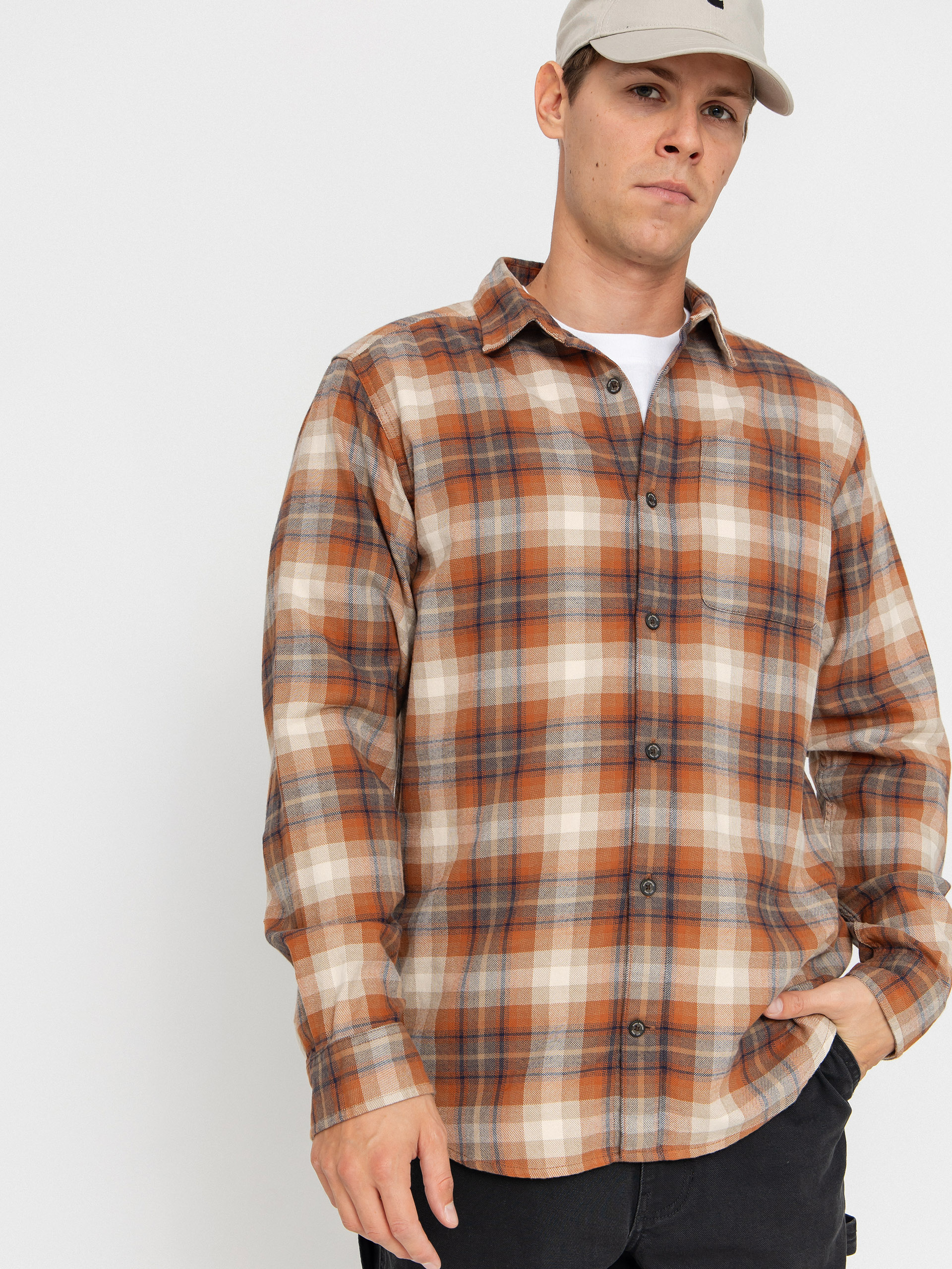 Royal Robbins Lieback Organic Cotton Flannel Ing (rust brown dipsea pld)