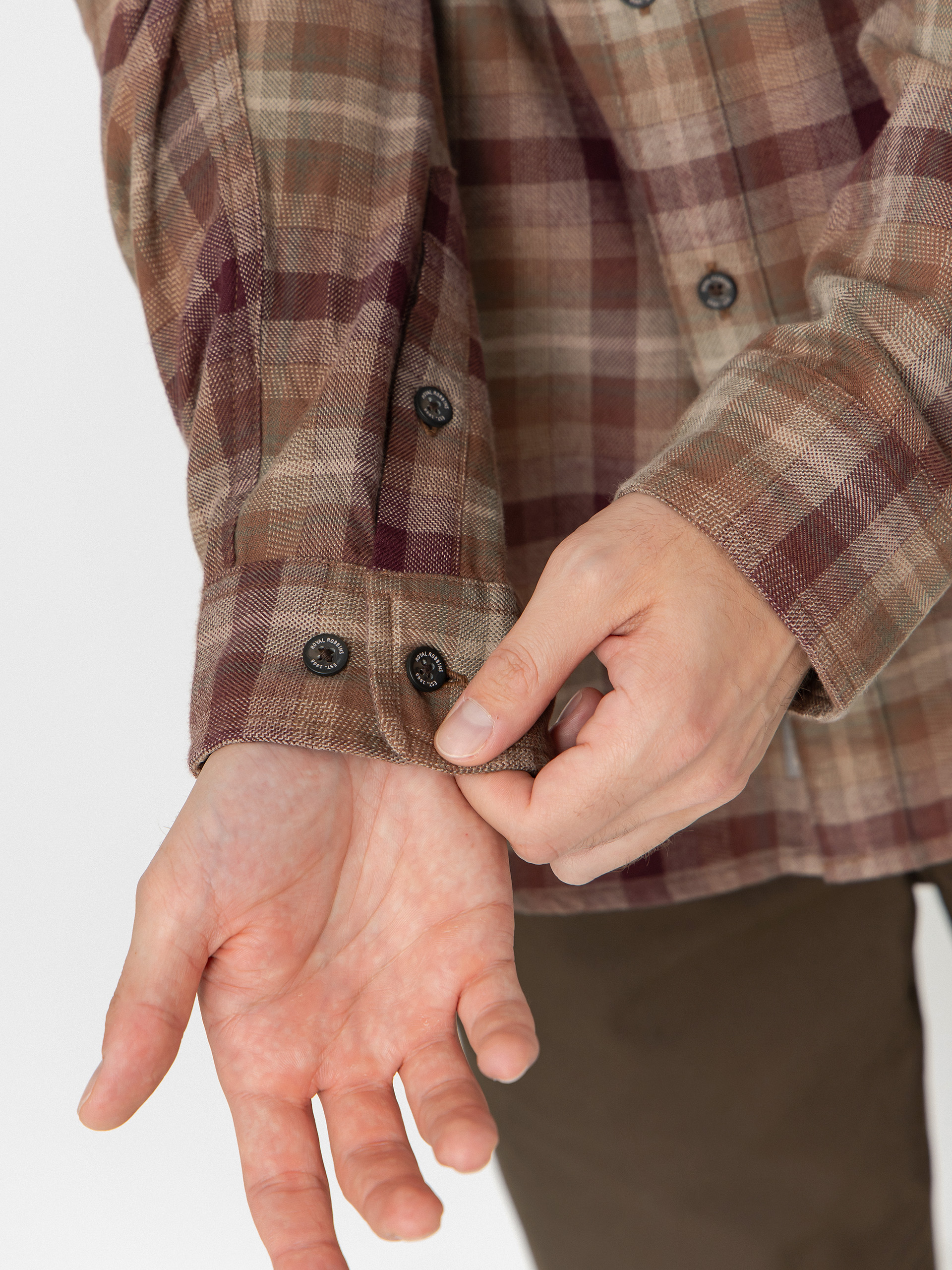 Royal Robbins Lieback Organic Cotton Flannel Ing (dusty olive dipsea pld)