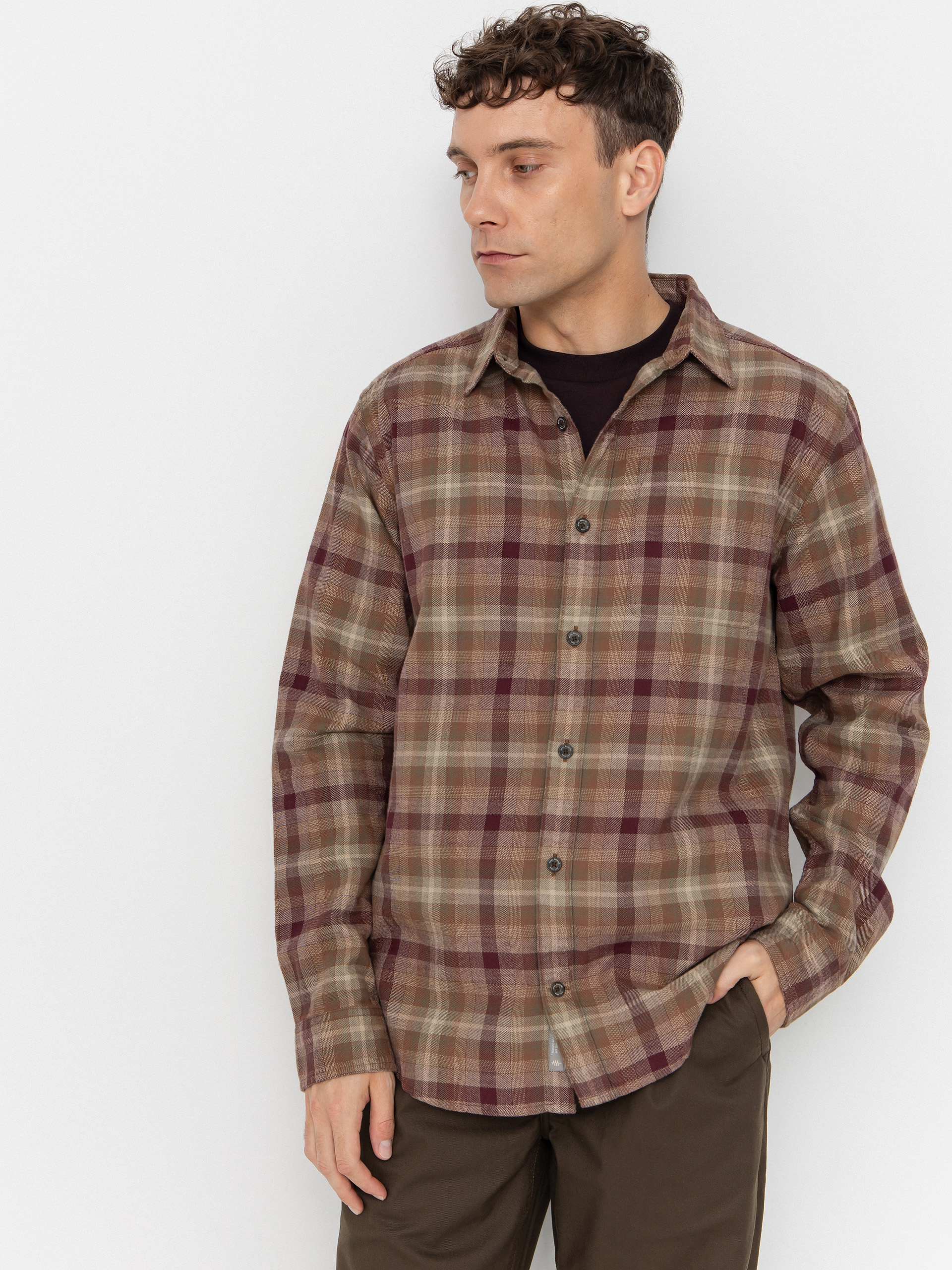 Royal Robbins Lieback Organic Cotton Flannel Ing (dusty olive dipsea pld)