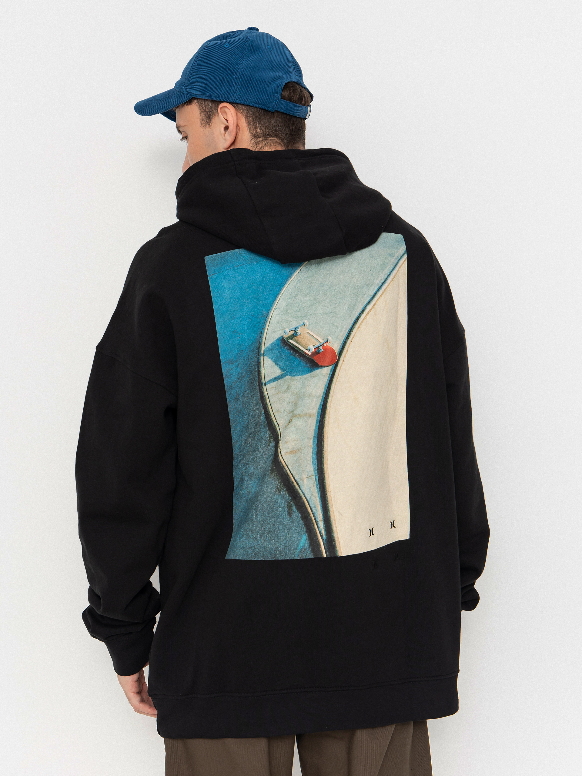 Hurley Bcnk8 Washed HD Kapucnis pulóver (black)