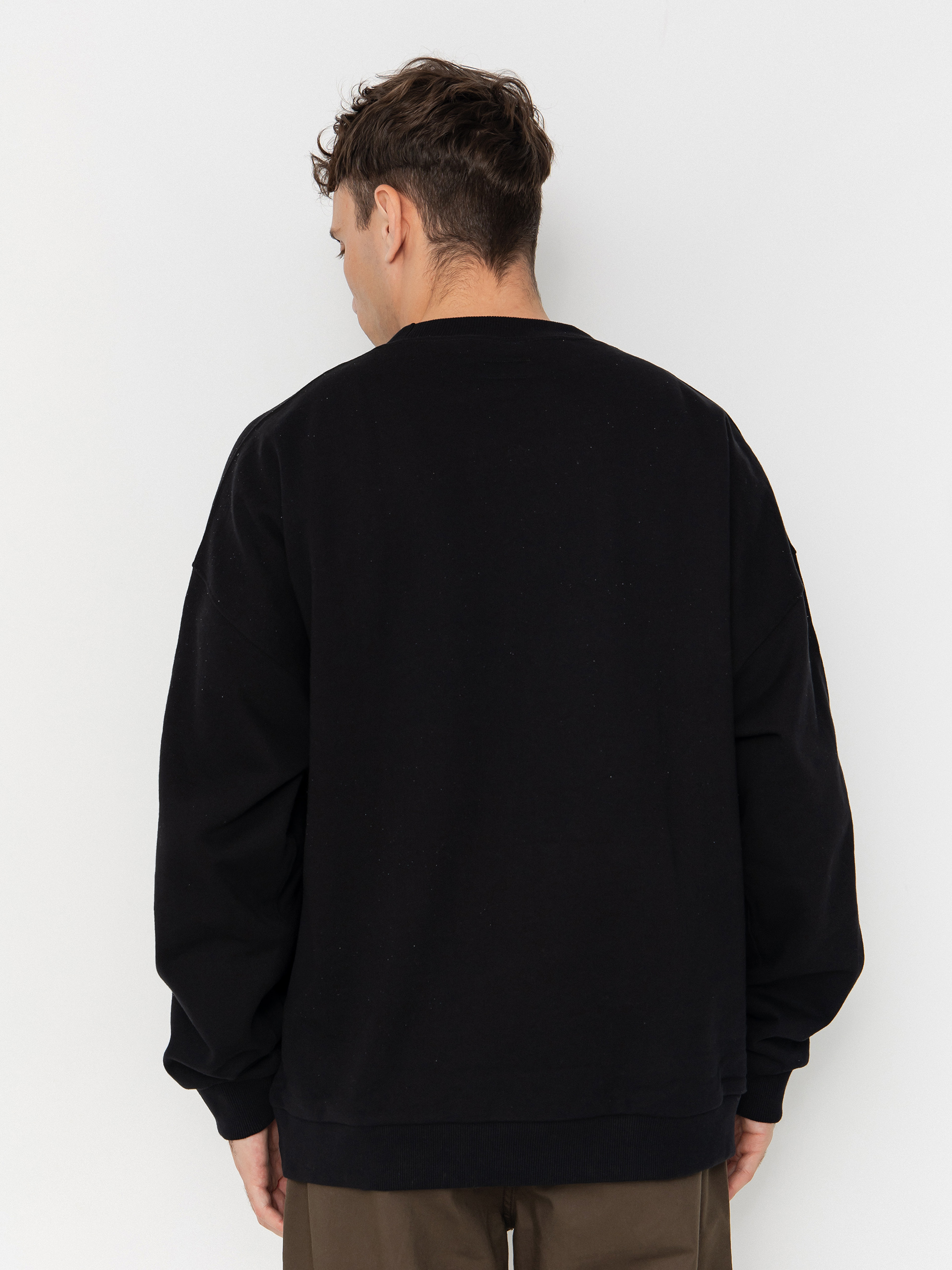 Brixton Embroidered Heavy Weight Pulóver (black)
