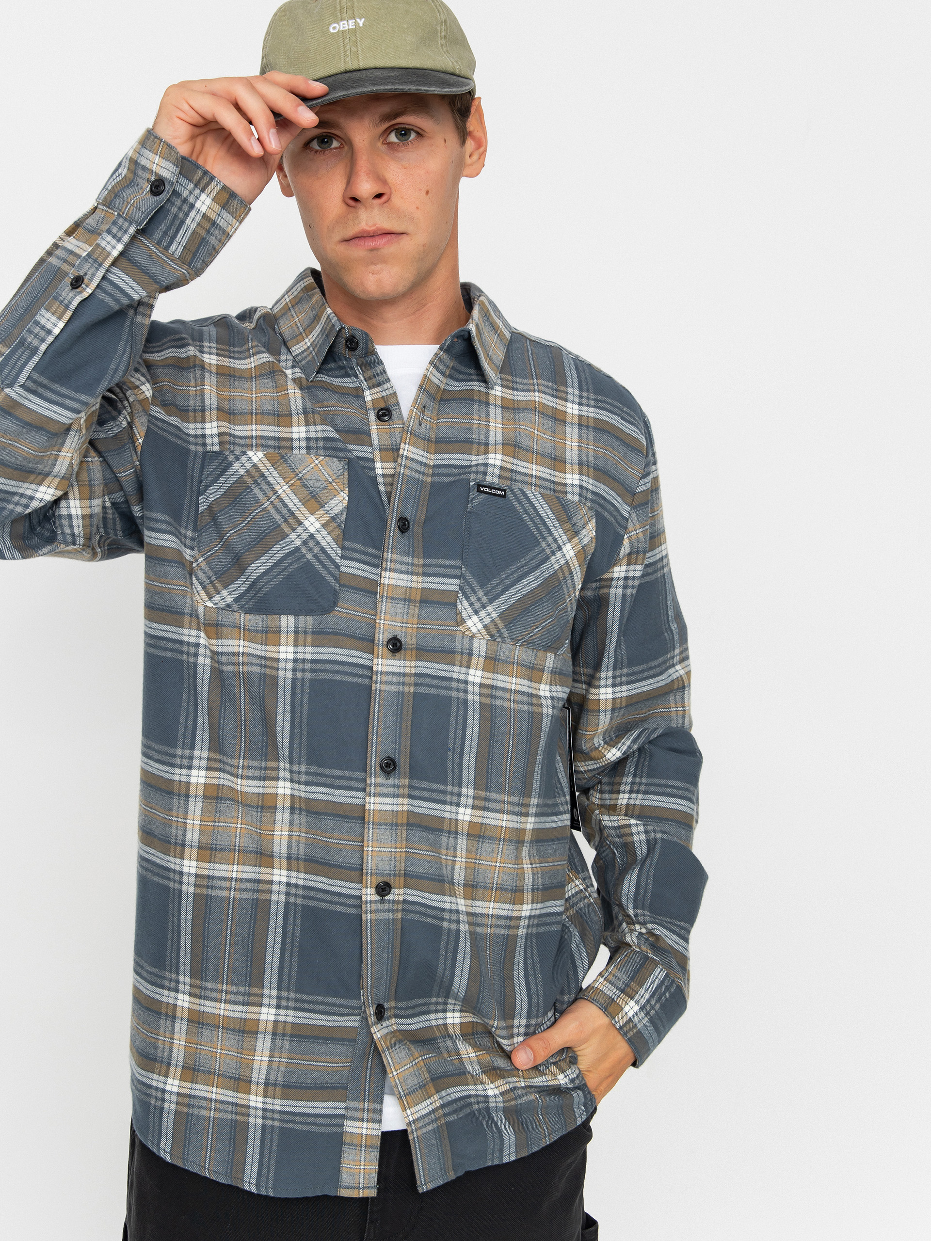 Volcom Netastone Flannel Ing (dark slate)