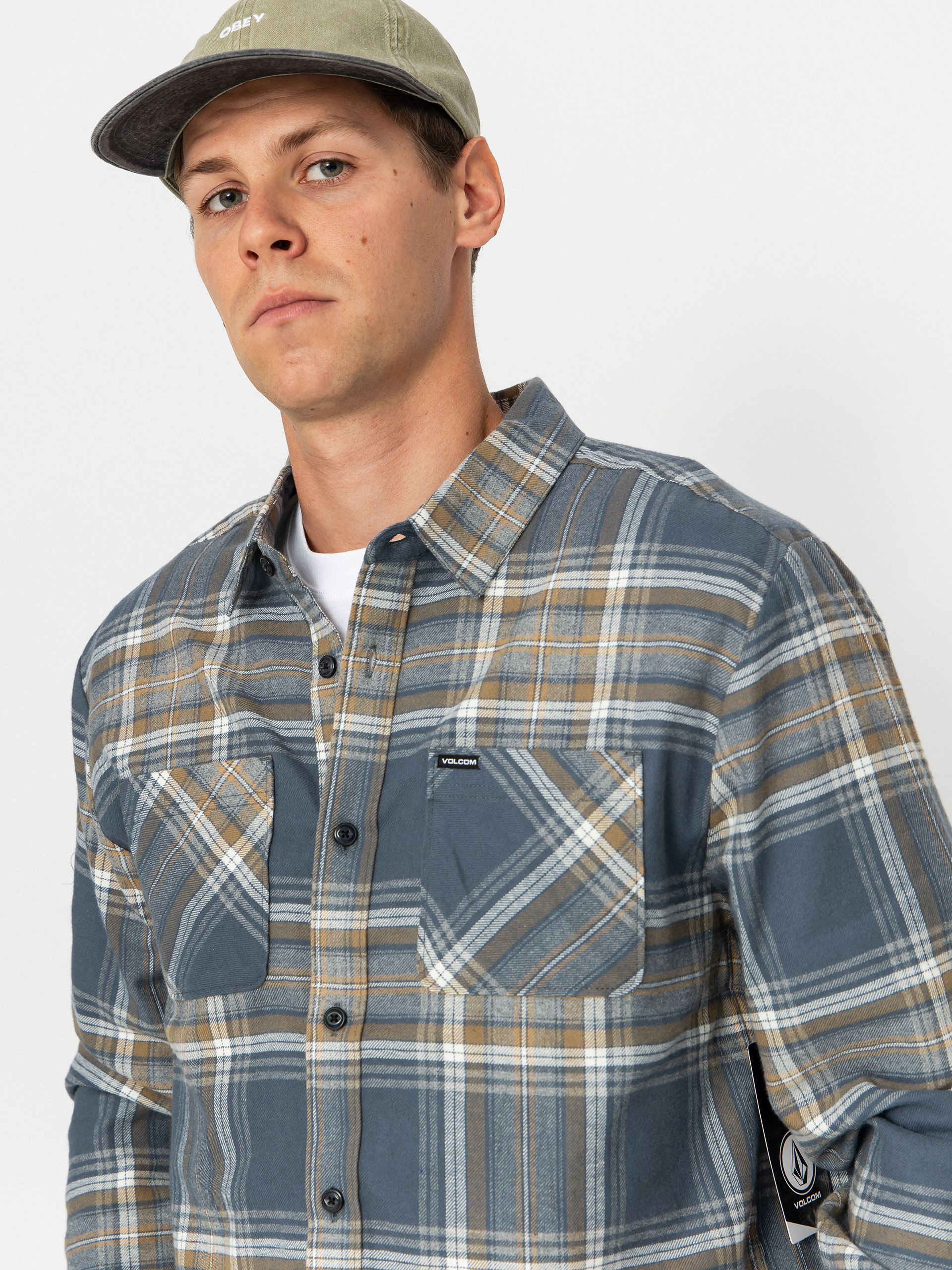 Volcom Netastone Flannel Ing (dark slate)