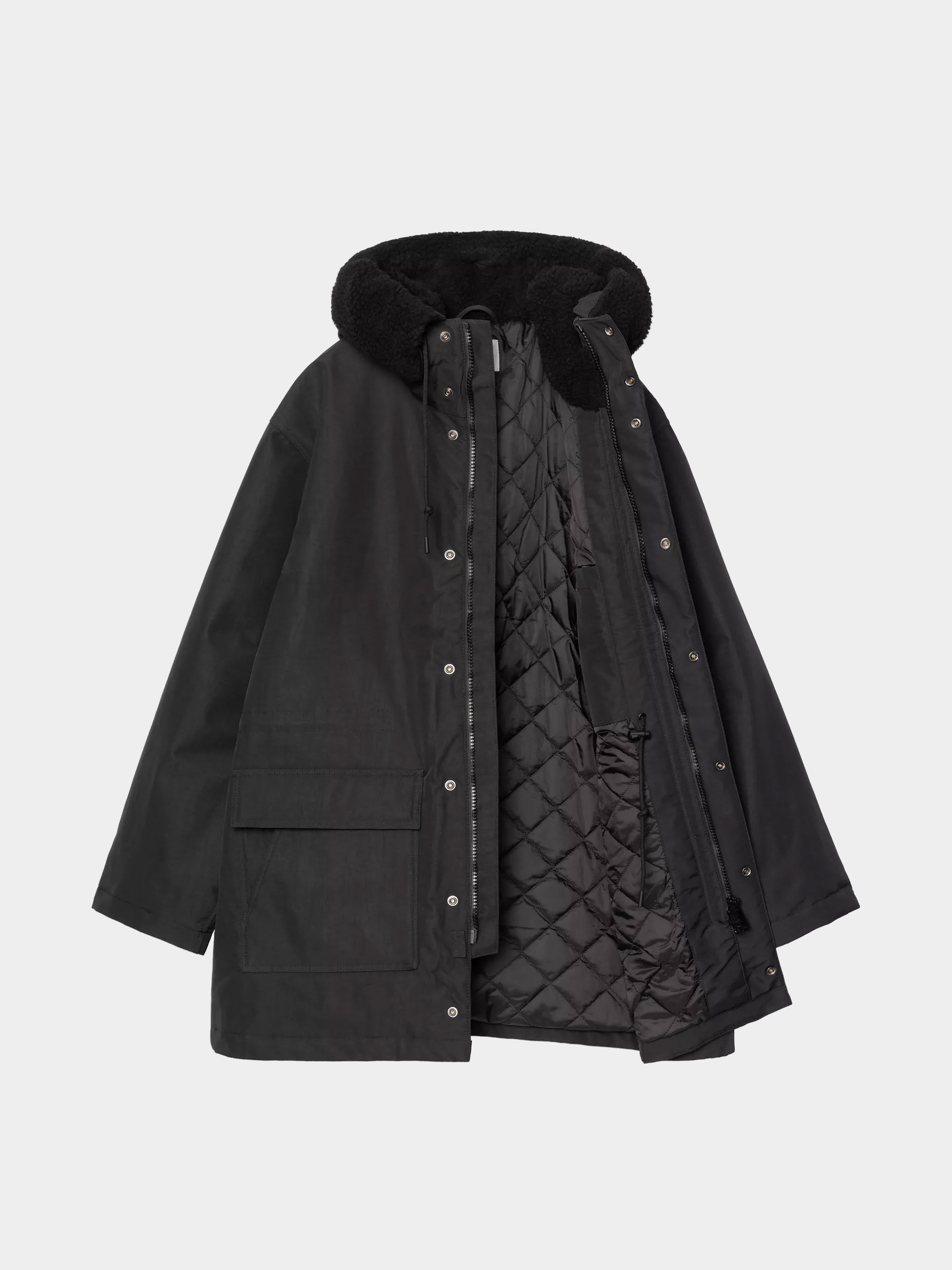 Dzseki Carhartt WIP Siberia Parka (black)