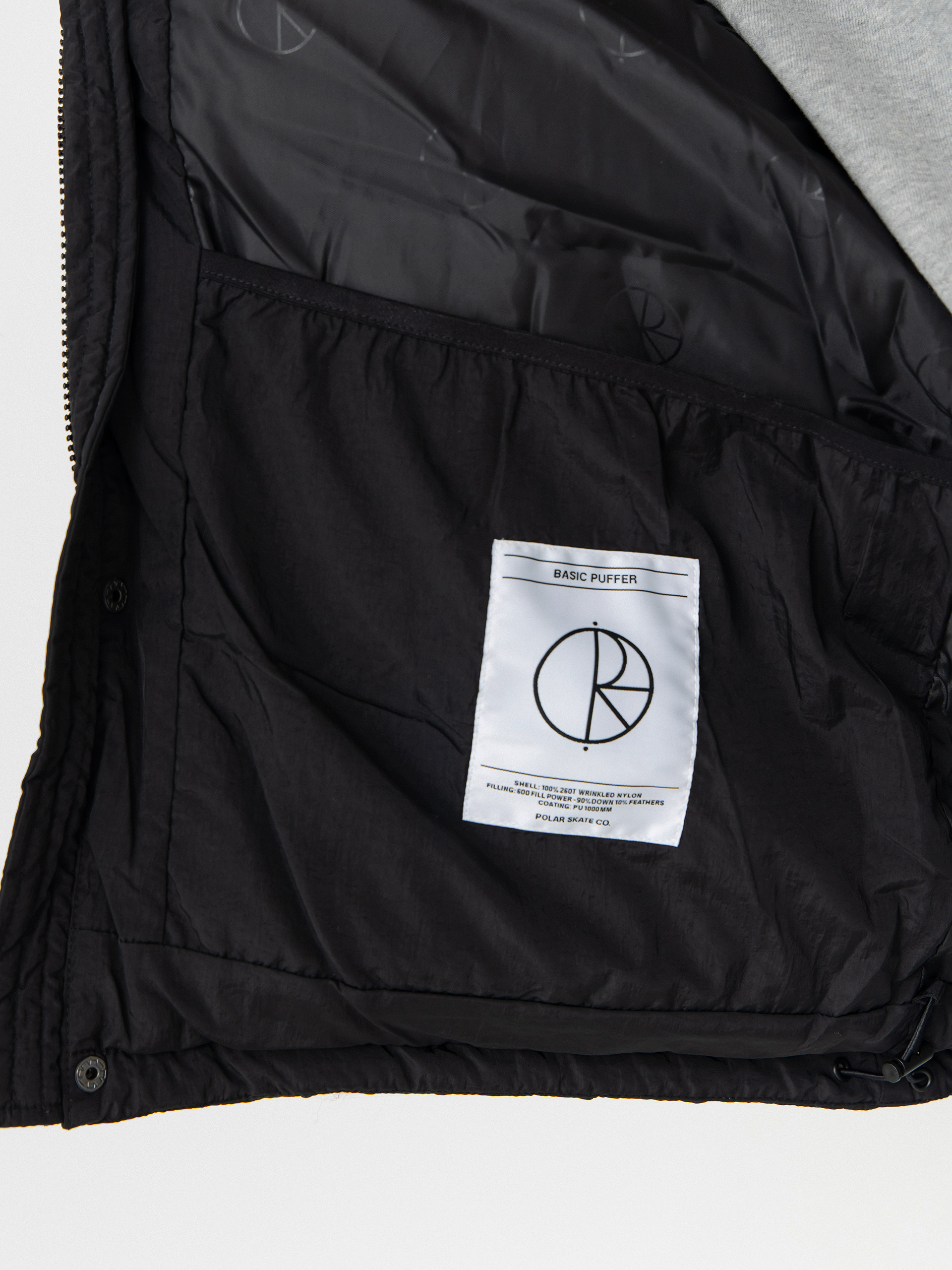 Polar Skate Basic Puffer Dzseki (black)