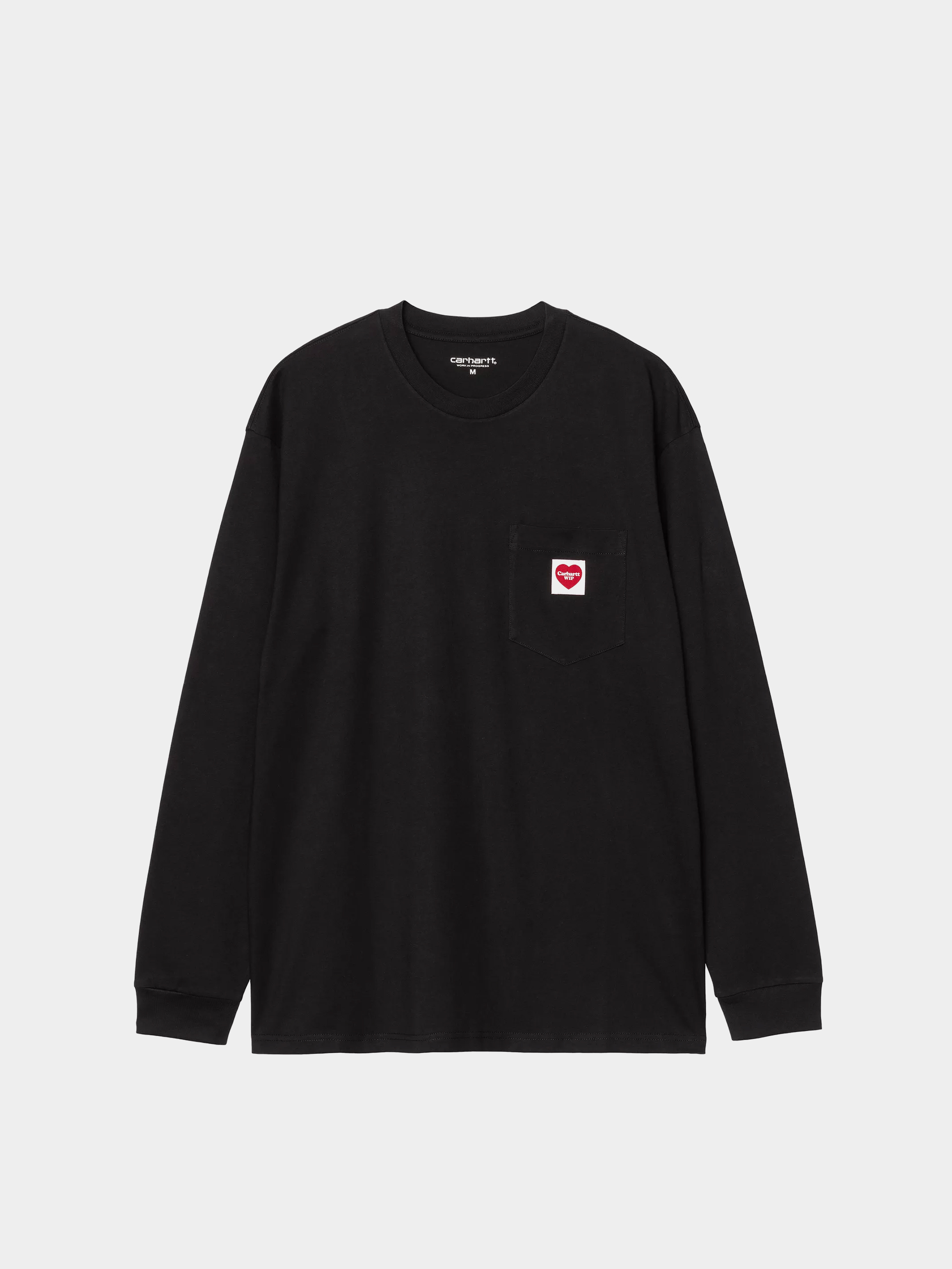 Hosszu00fa ujju00fa felsu0151 Carhartt WIP Pocket Heart (black/red)