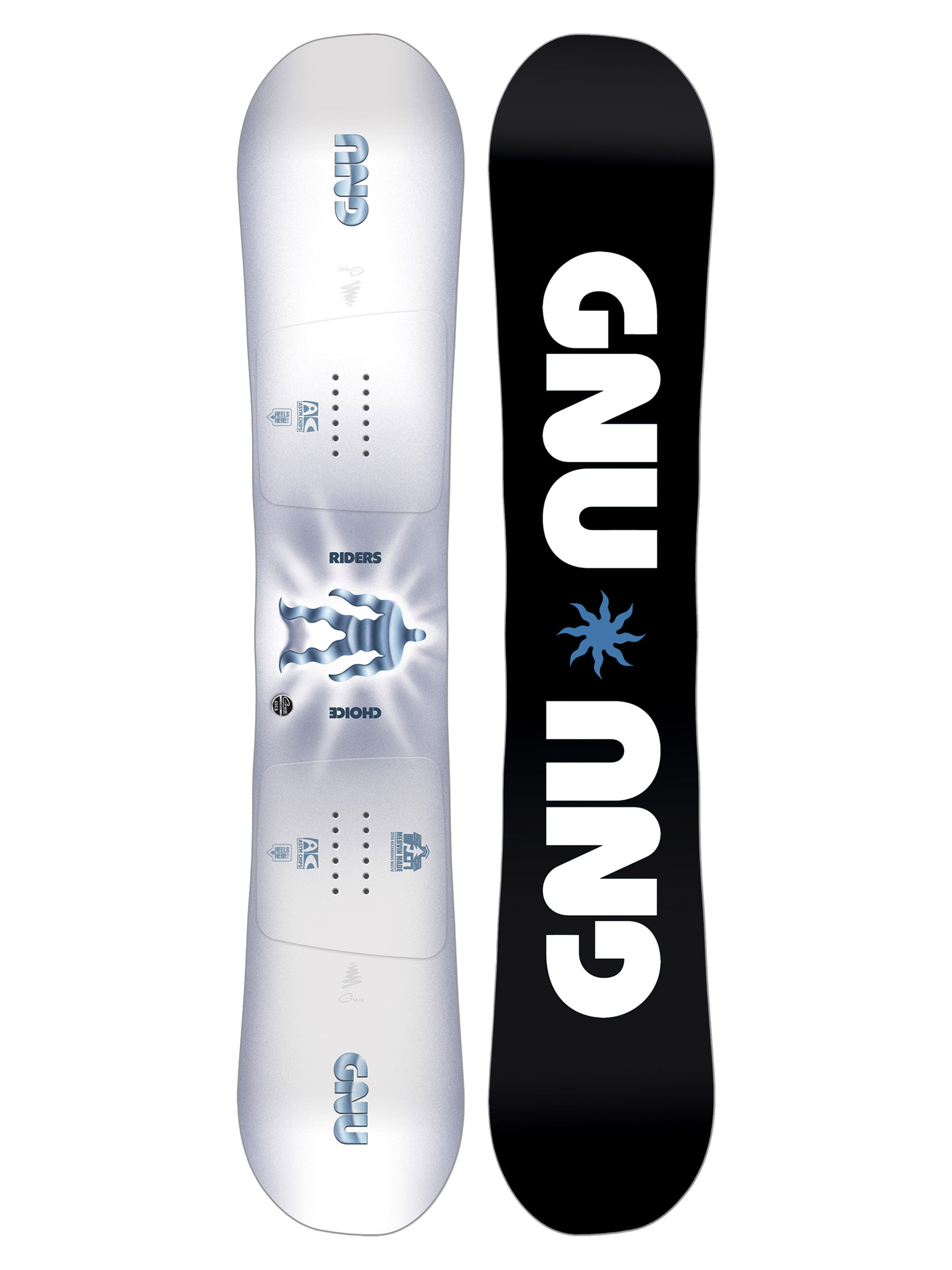 Férfi Gnu Riders Choice Snowboard (black/white)