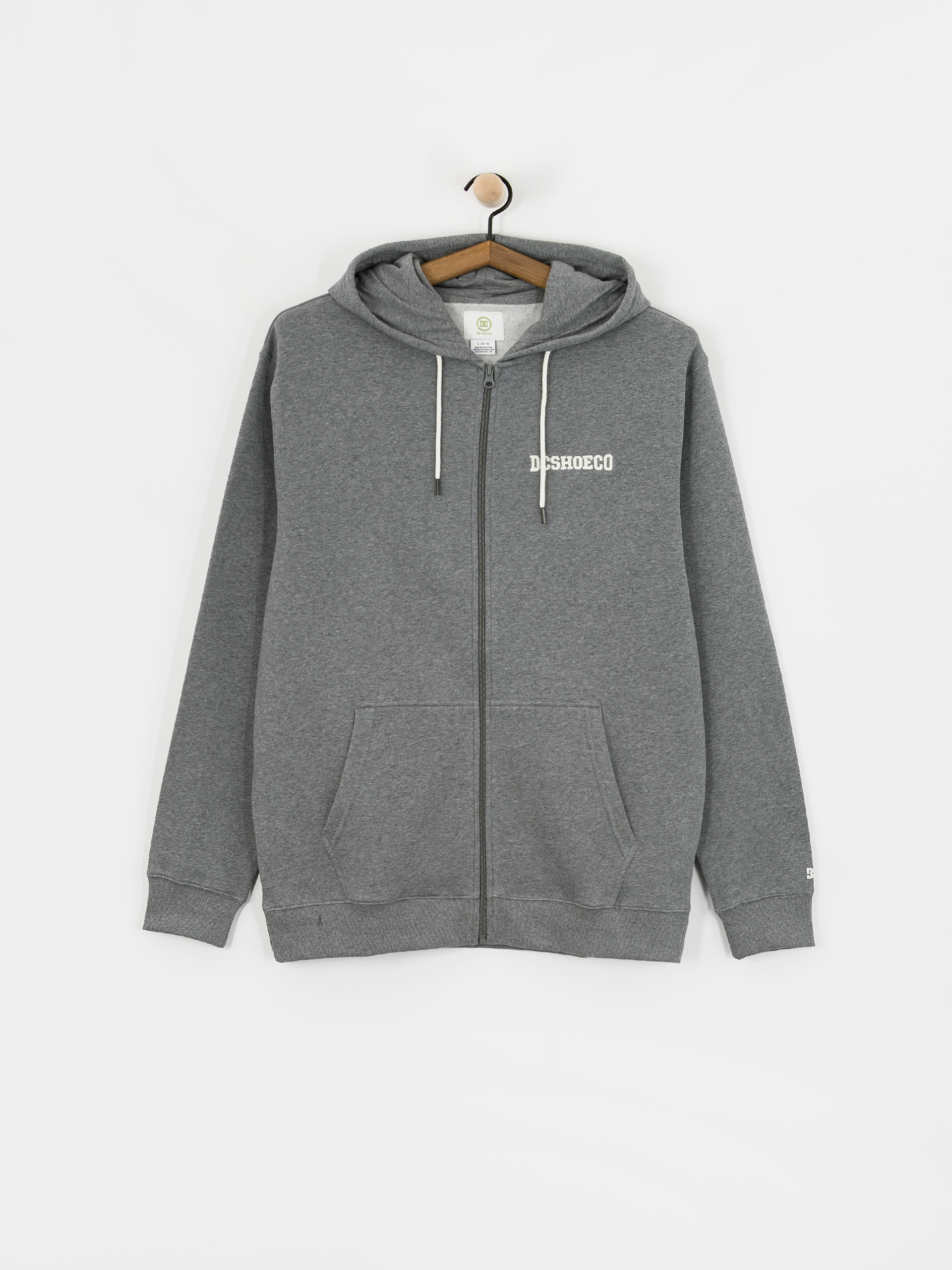 DC Baseline ZHD Kapucnis pulóver (dark grey heather)