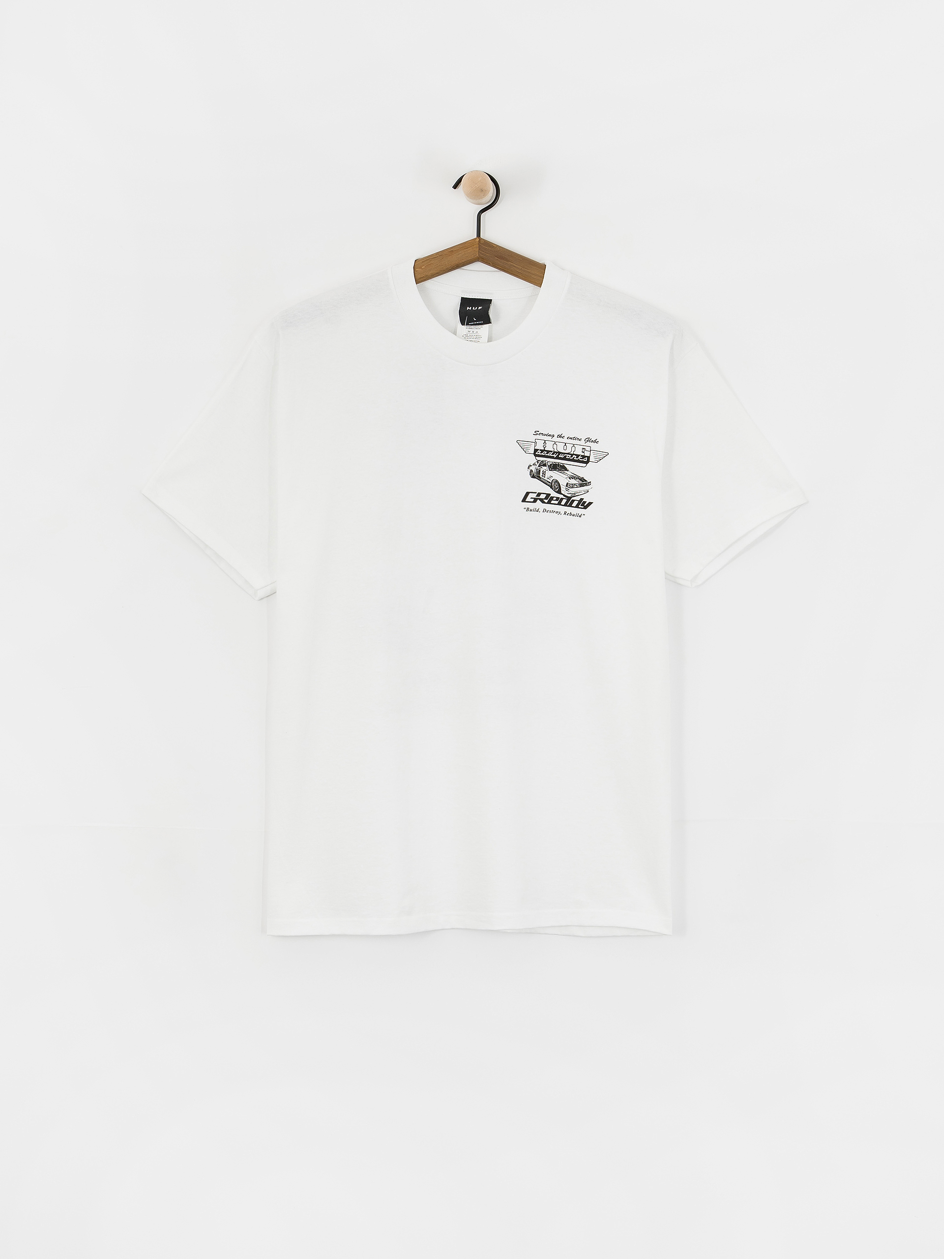 Póló HUF X Greddy Body Works (white)