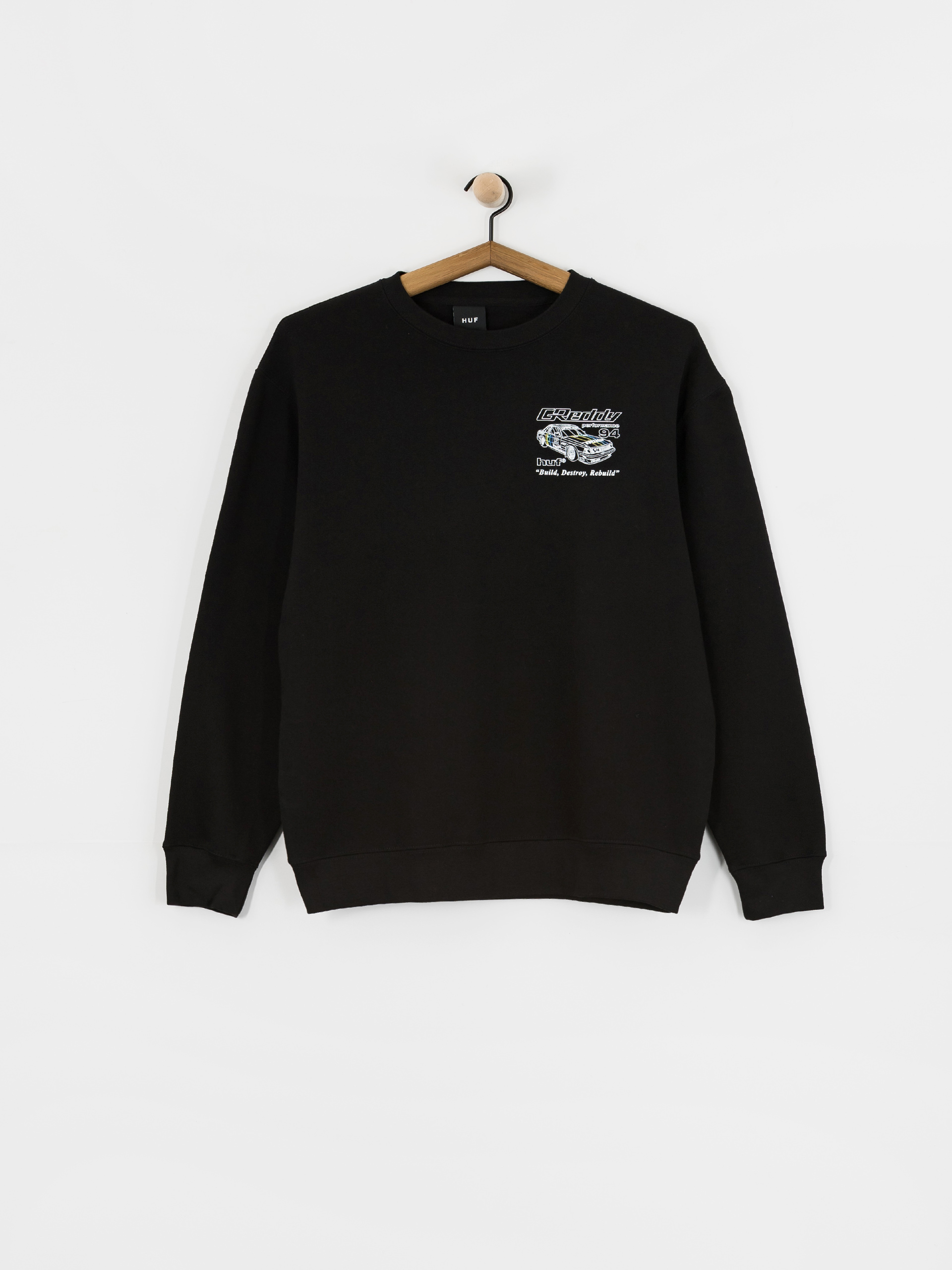 Pulóver HUF X Greddy Retro Mod (black)