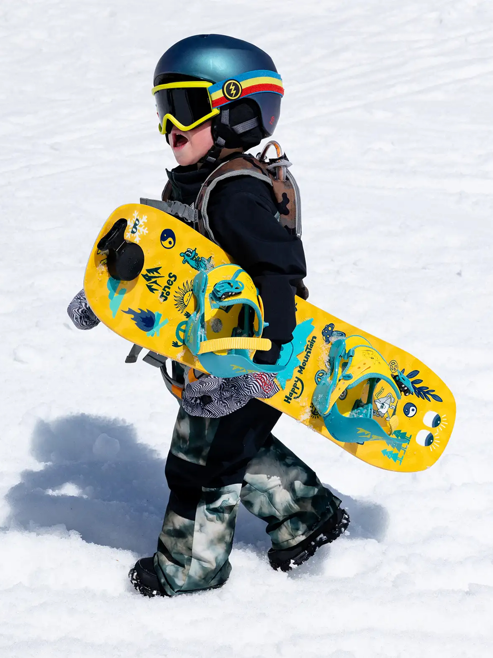 Snowboard Jones Snowboards Kid's Happy Mountain Package JR (yellow)