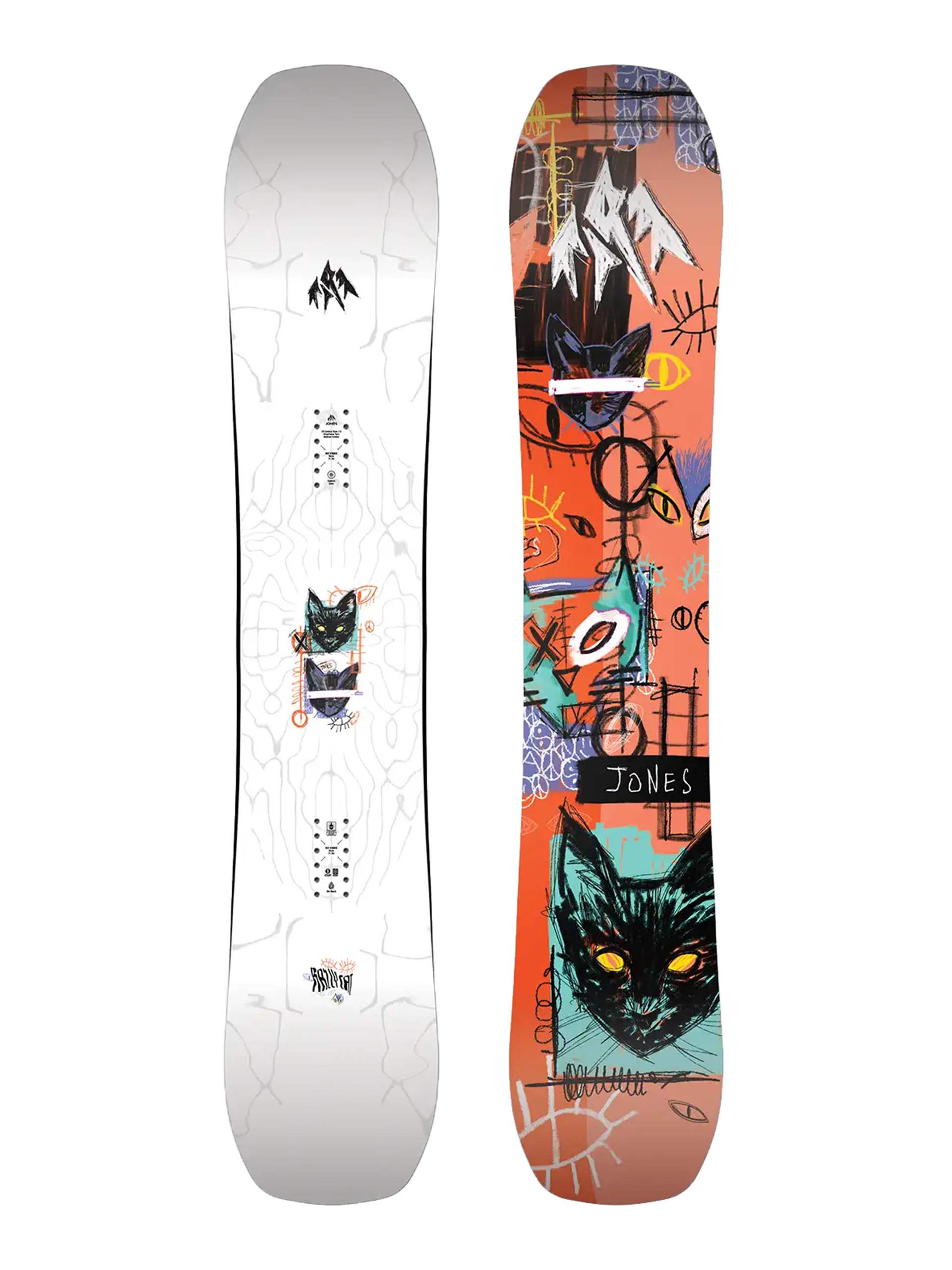 Snowboard Jones Snowboards Rally Cat (white)