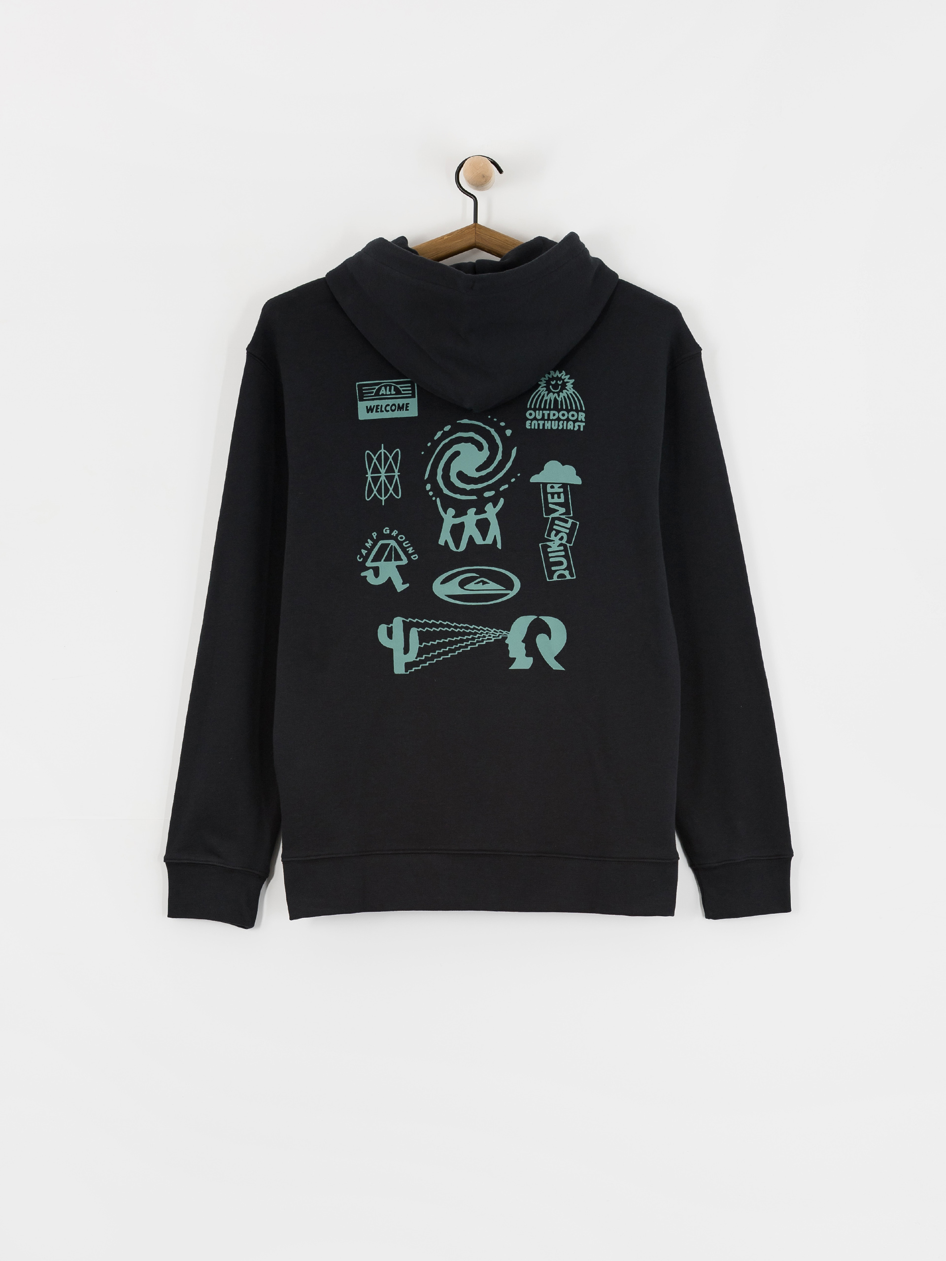 Quiksilver Salt Water Graphic HD Kapucnis pulóver (black)