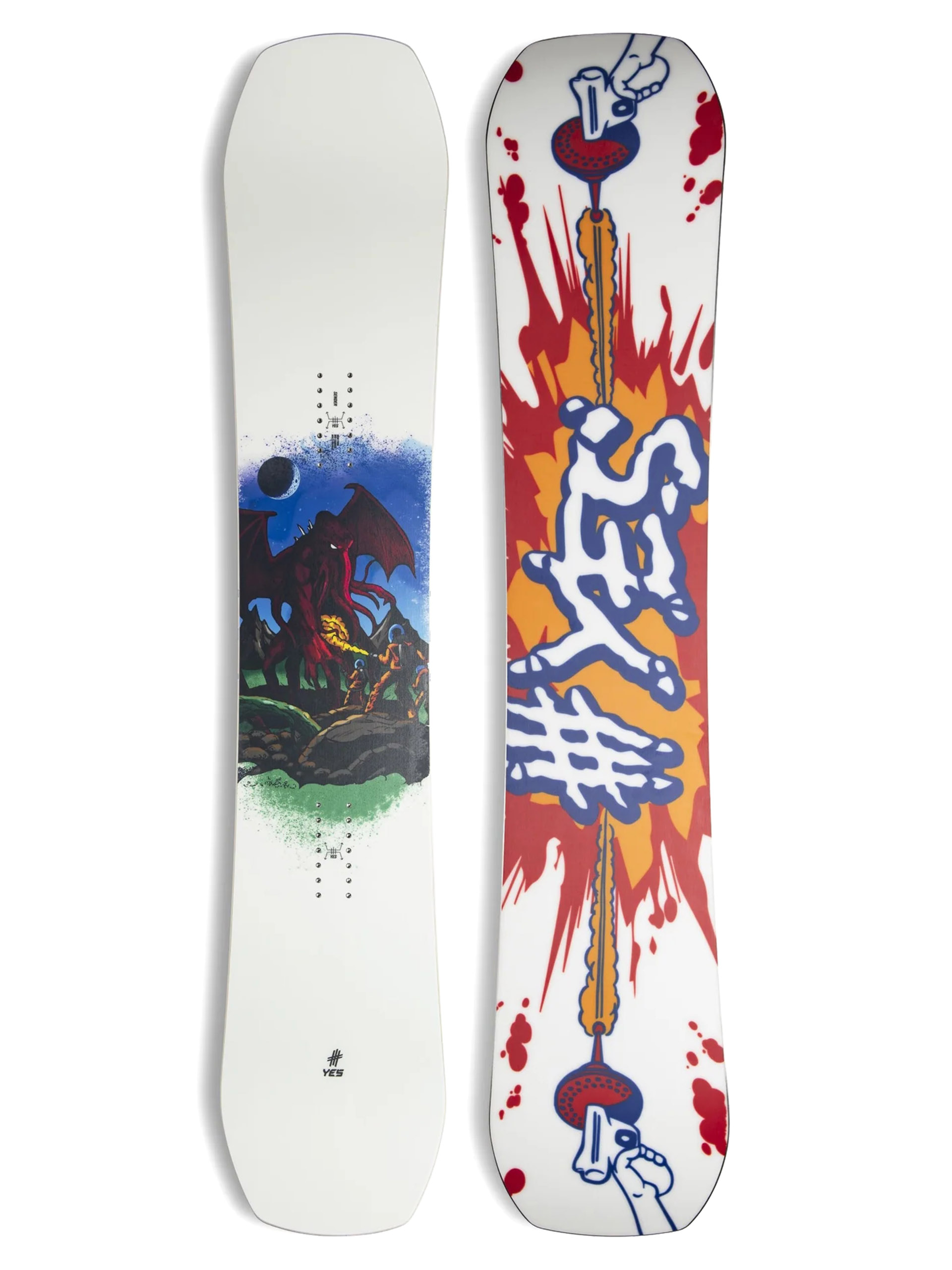 Snowboard Yes Sender (white)