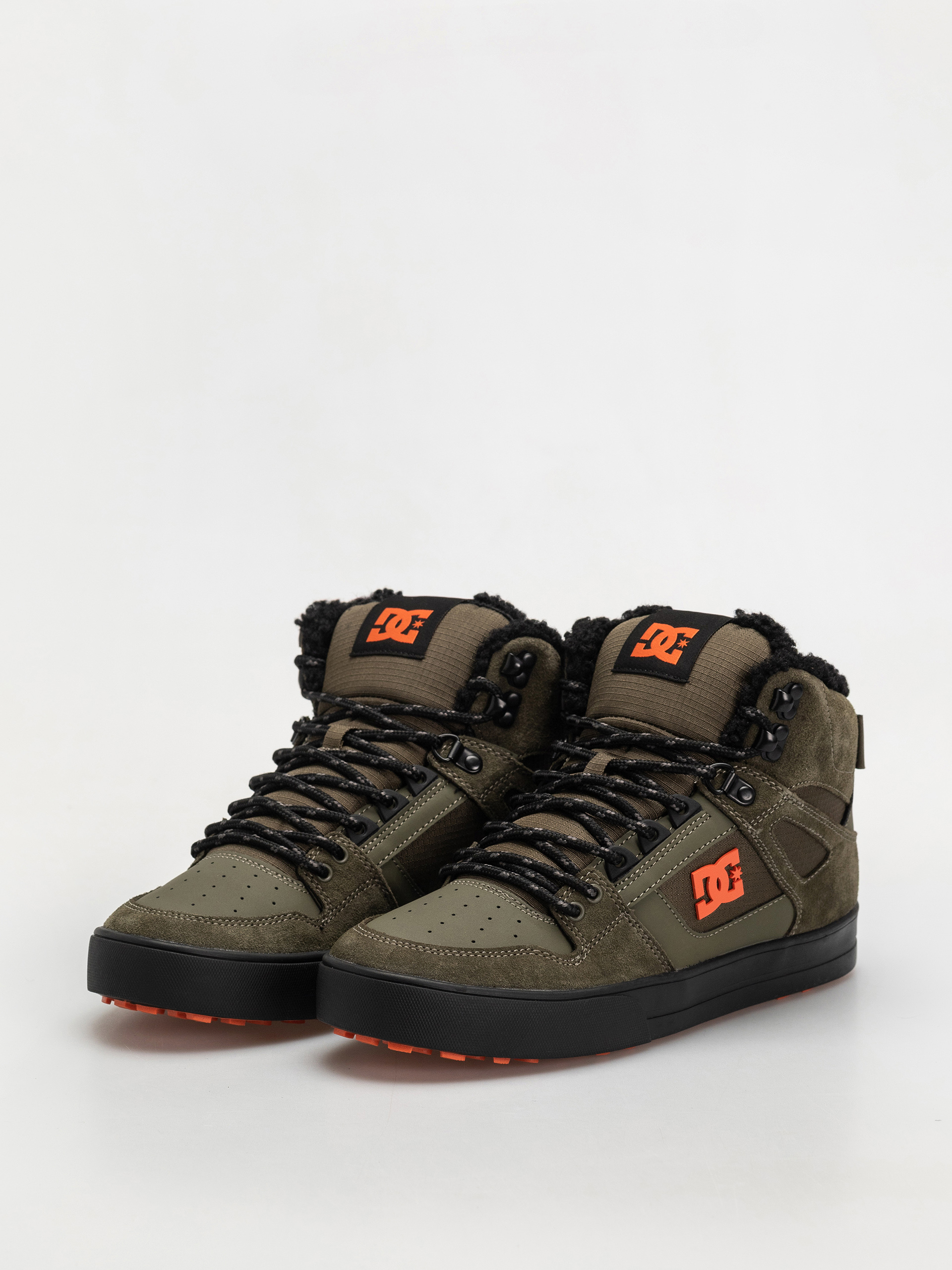 DC Pure High Top Wc Wnt Cipők (olive/black)