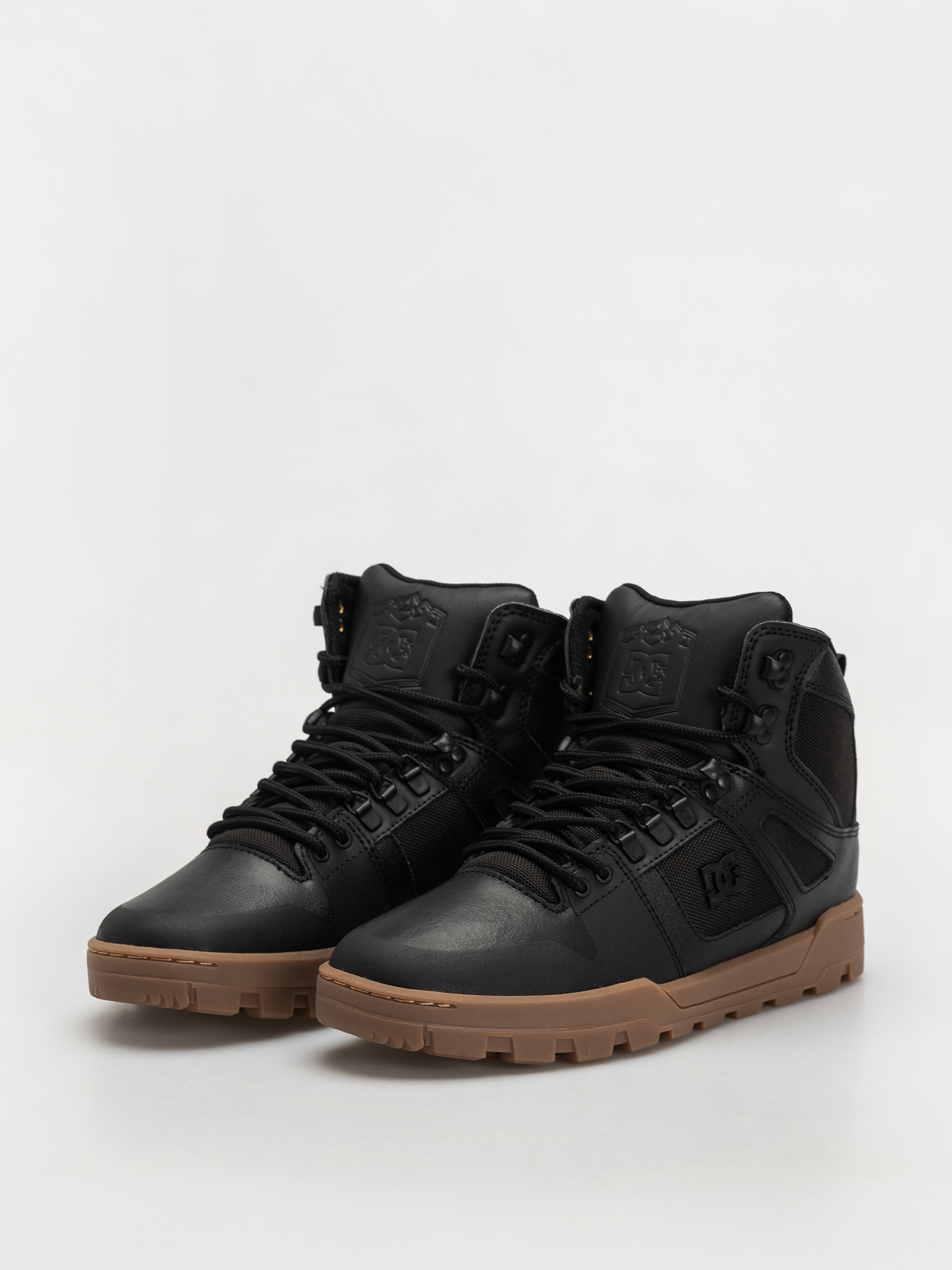 DC Pure High Top Wr Cipők (black/gum)