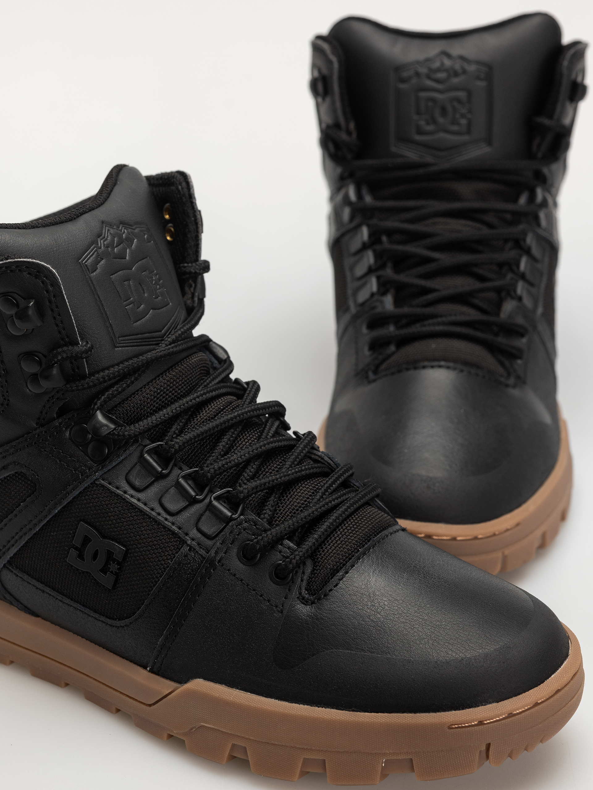 DC Pure High Top Wr Cipők (black/gum)