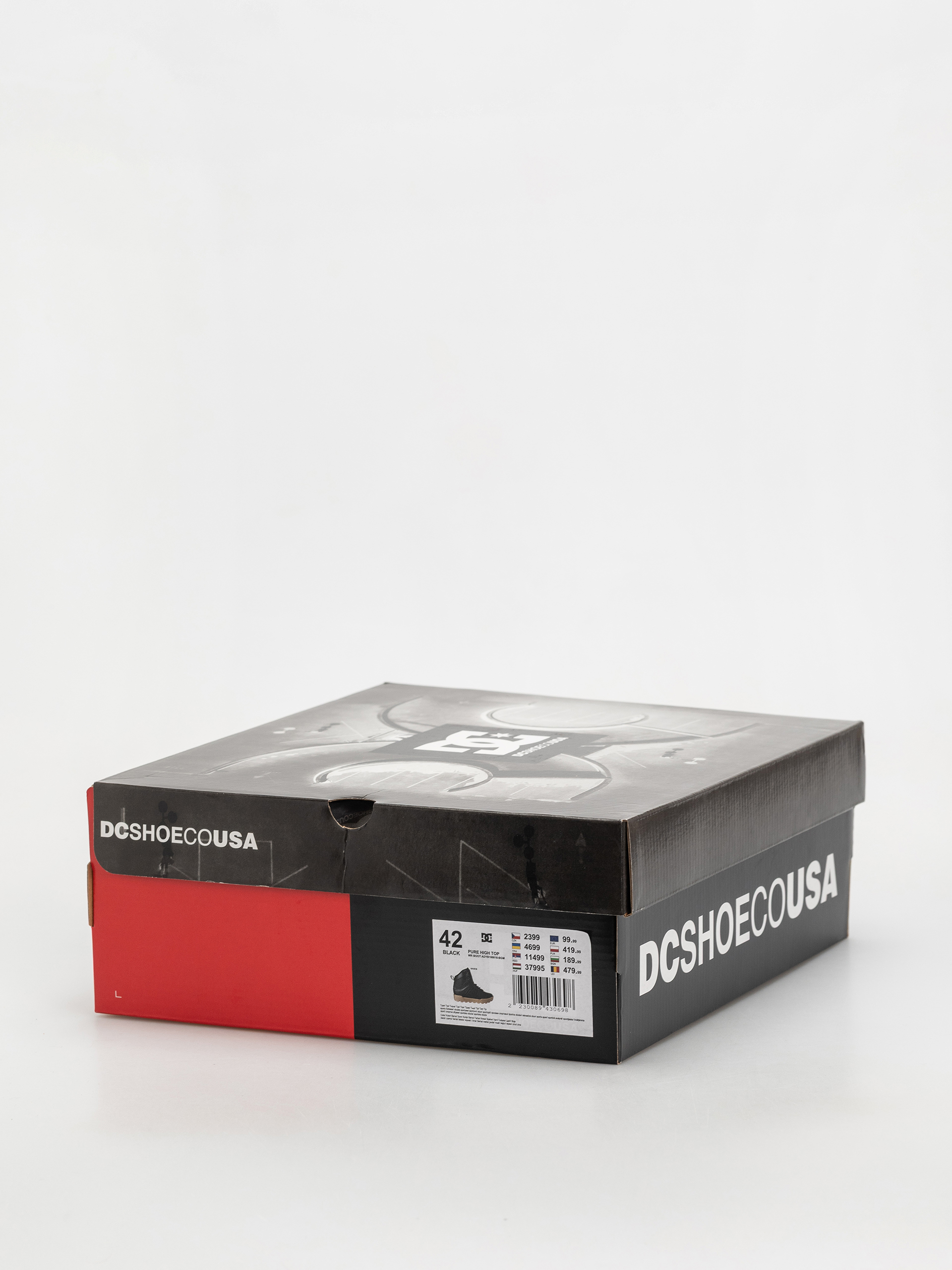 DC Pure High Top Wr Cipők (black/gum)