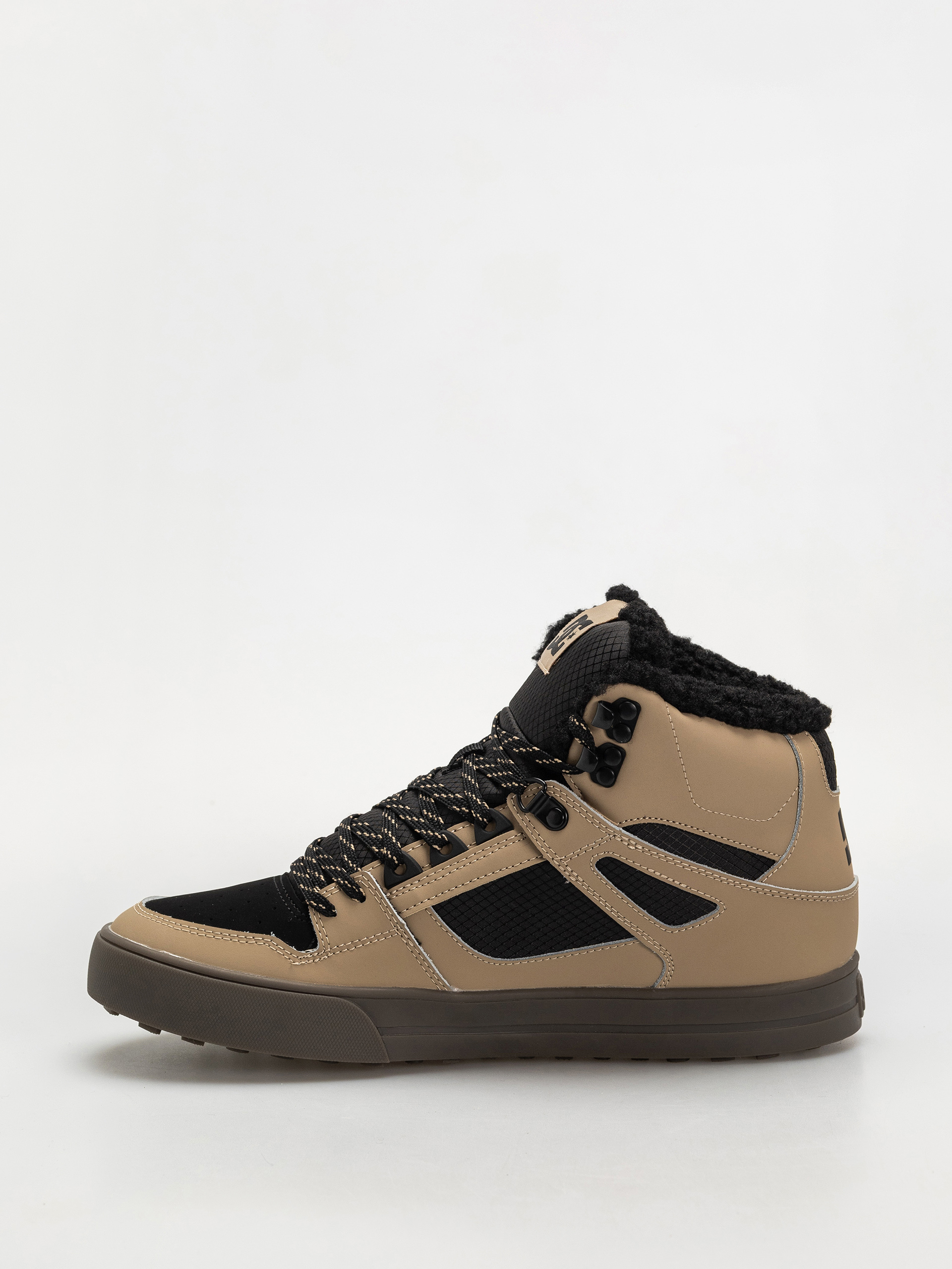 DC Pure High Top Wc Wnt Cipők (tan/black)