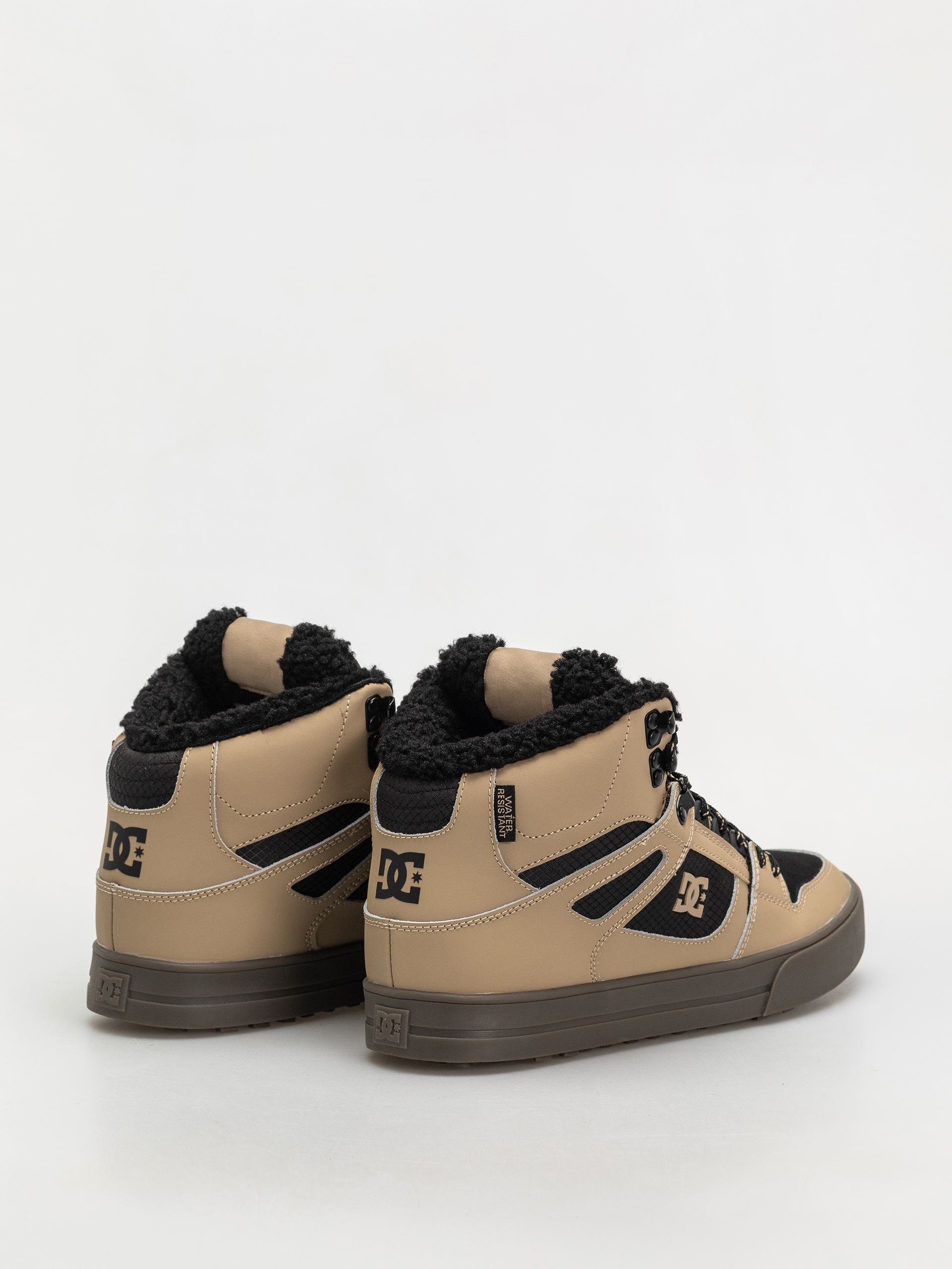 DC Pure High Top Wc Wnt Cipők (tan/black)