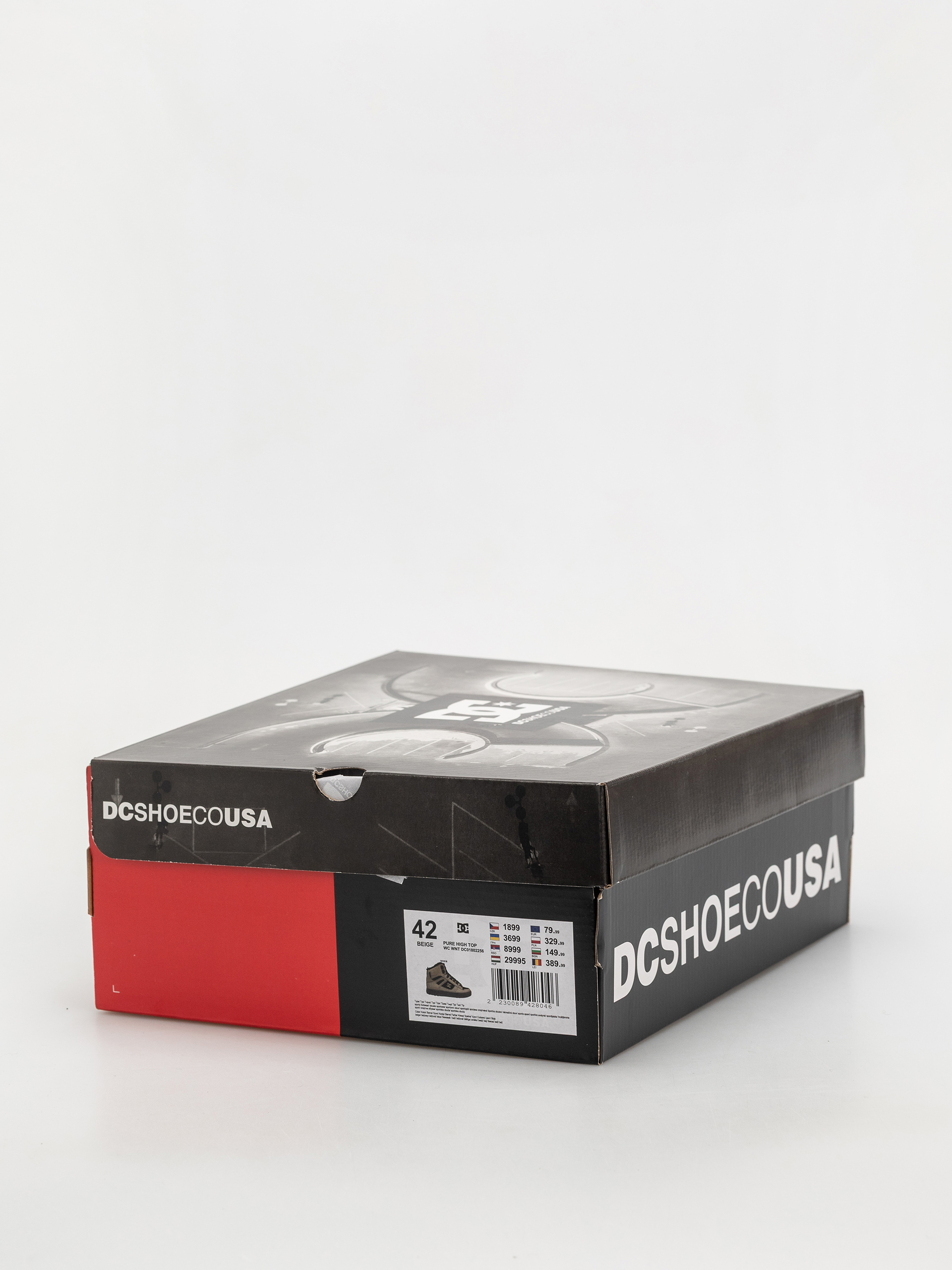 DC Pure High Top Wc Wnt Cipők (tan/black)