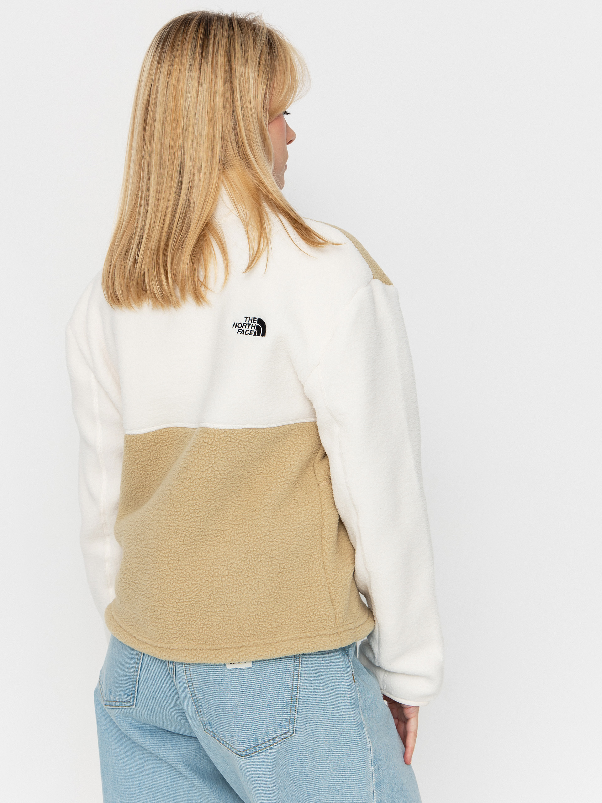 Férfi The North Face Yumiori 1/4 Zip Polár pulóver (khaki stone/white dune/)