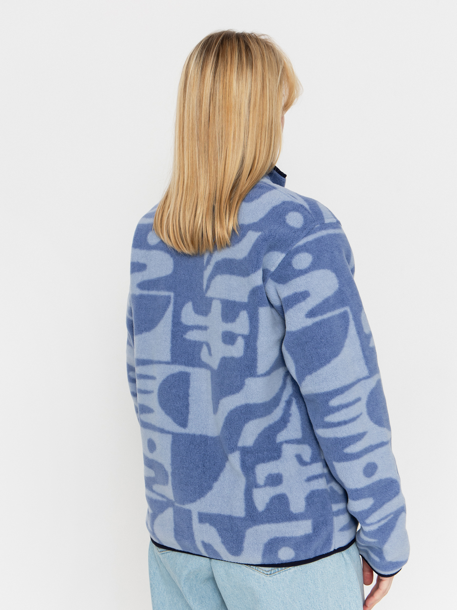 Női Patagonia LW Synch Snap T Polár pulóver (mother tree barnacle blue)