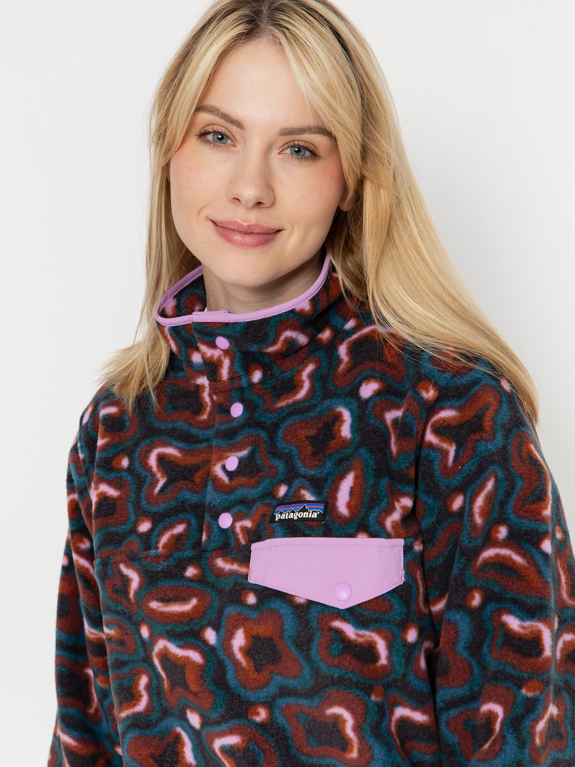 Női Patagonia LW Synch Snap T Polár pulóver (soft spirea dried vanilla)