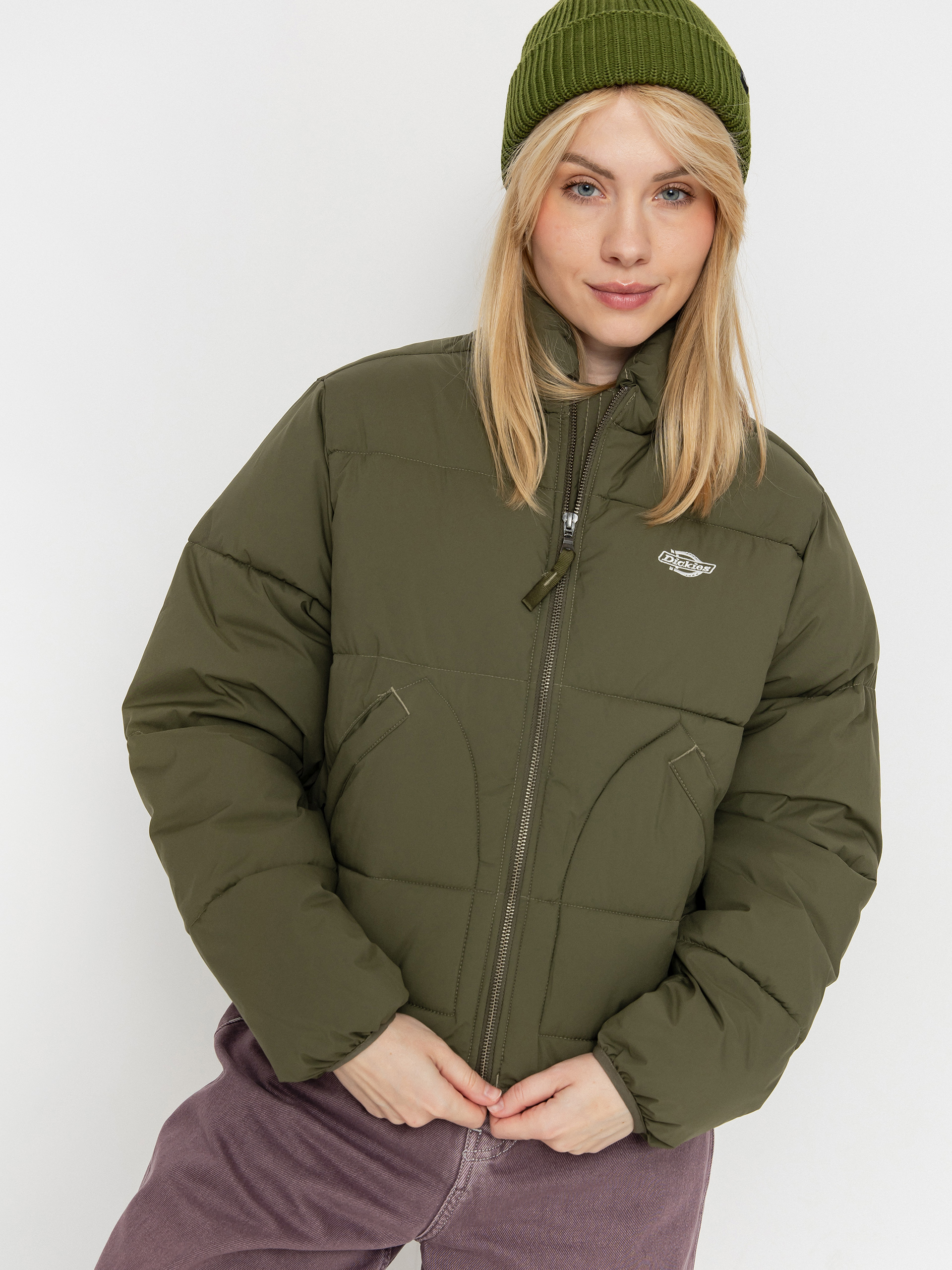 Dickies Summerdale Puffer Wmn Dzseki (military gr)