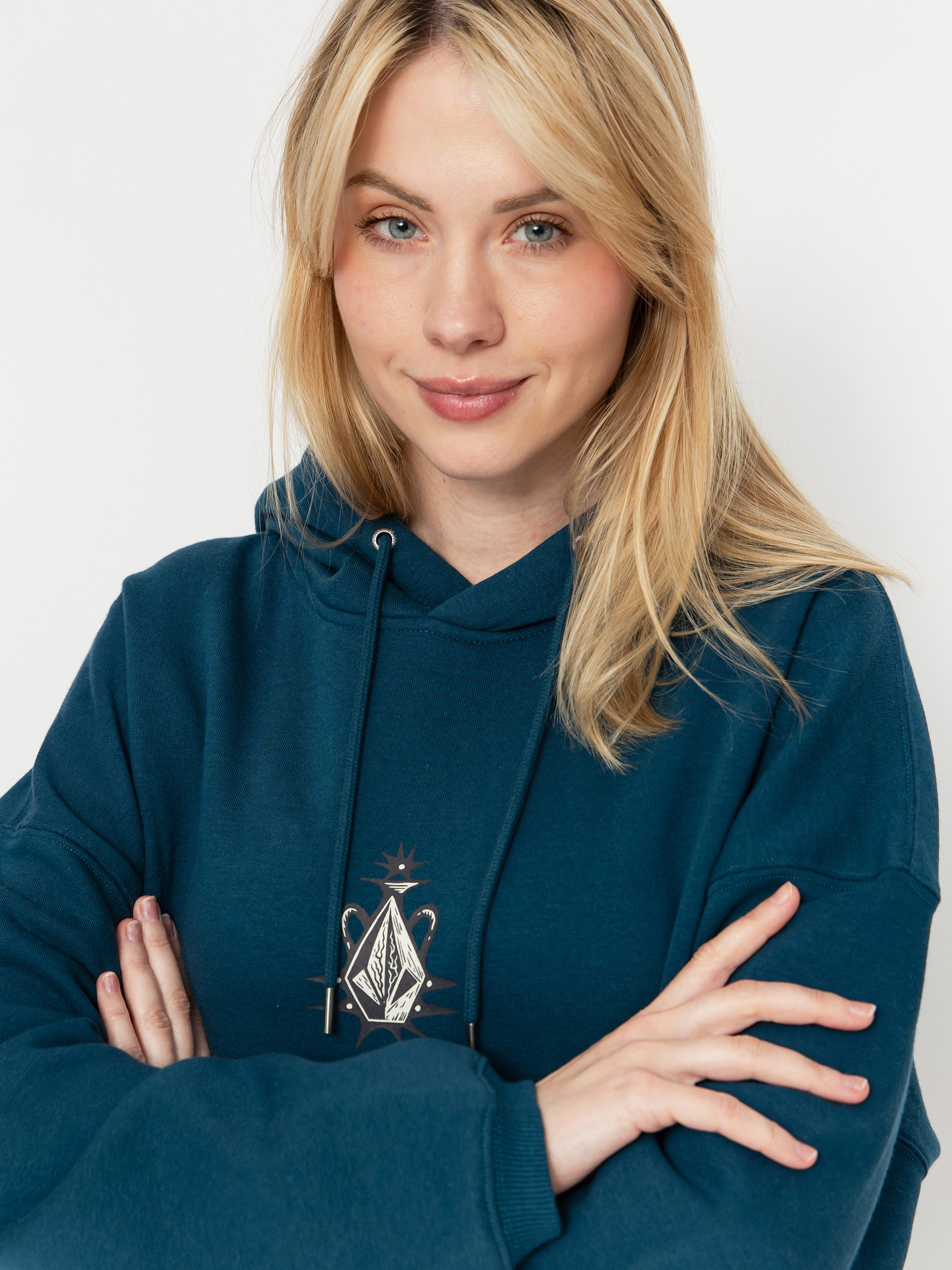 Volcom Fa Vaderetro HD Wmn Kapucnis pulóver (emerald green)