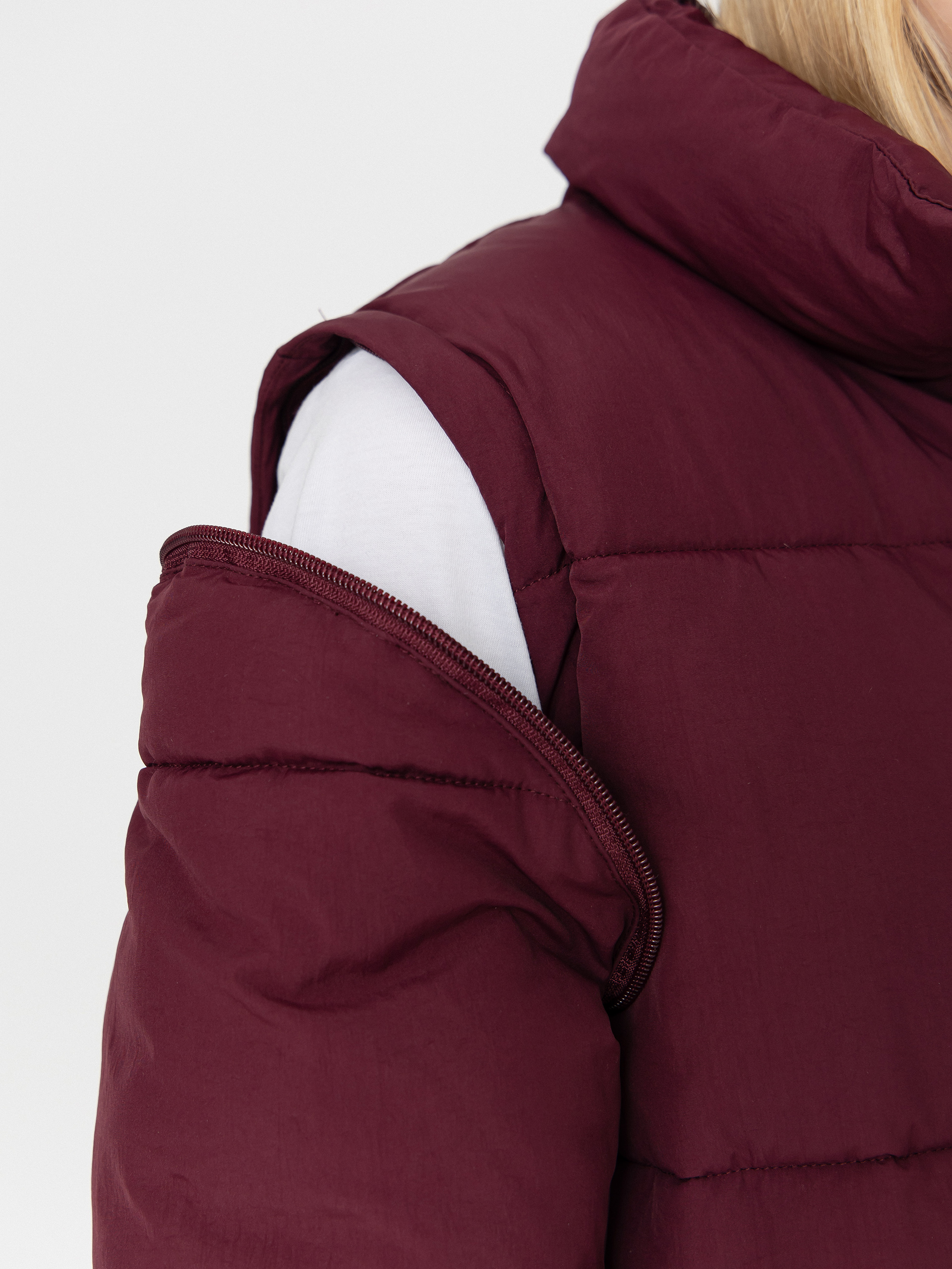 Santa Cruz Strip 2 In 1 Quilted Wmn Dzseki (dark cherry)