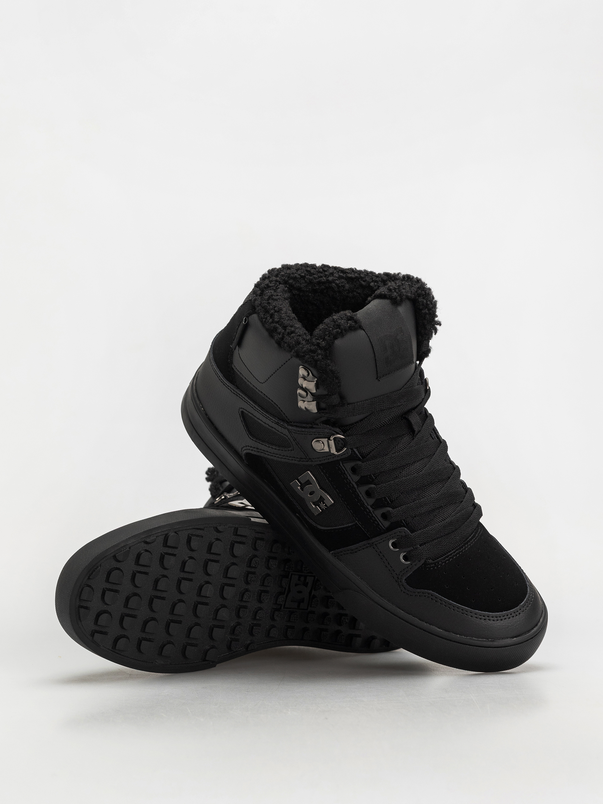 DC Pure High Top Wc Wnt Cipők (black/black/black)