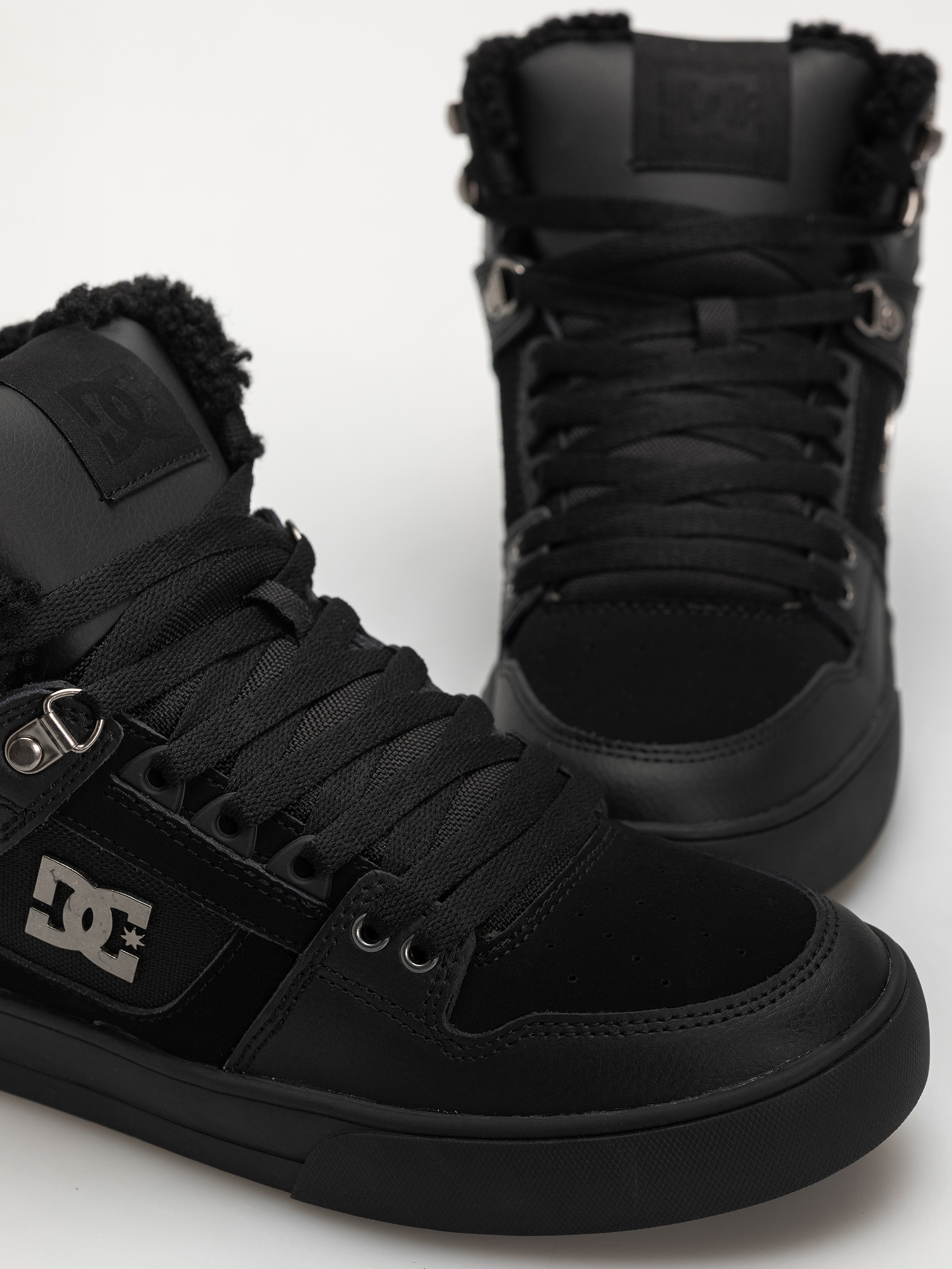 DC Pure High Top Wc Wnt Cipők (black/black/black)