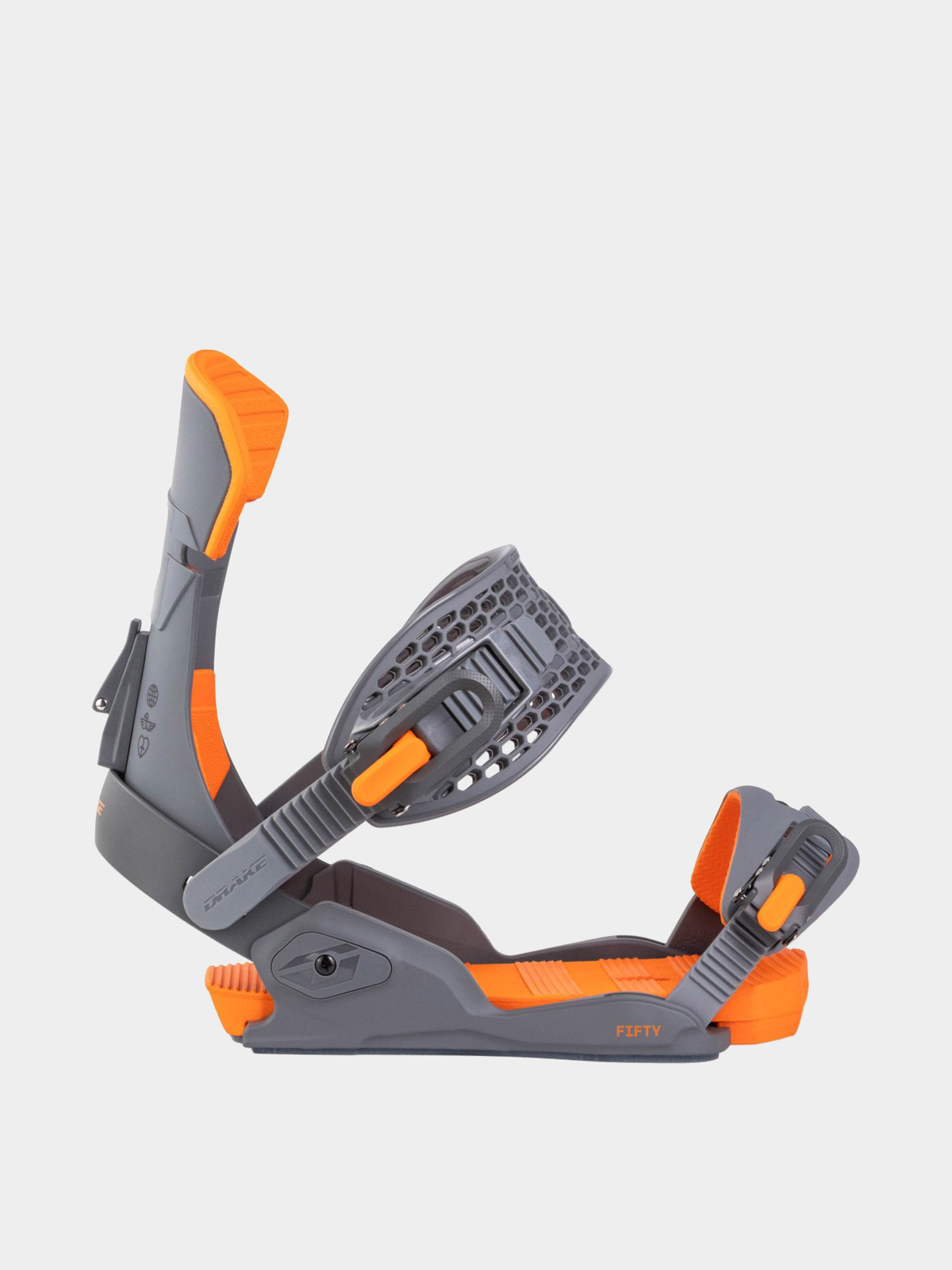 Férfi Snowboard kötés Drake Fifty (dark grey/orange)