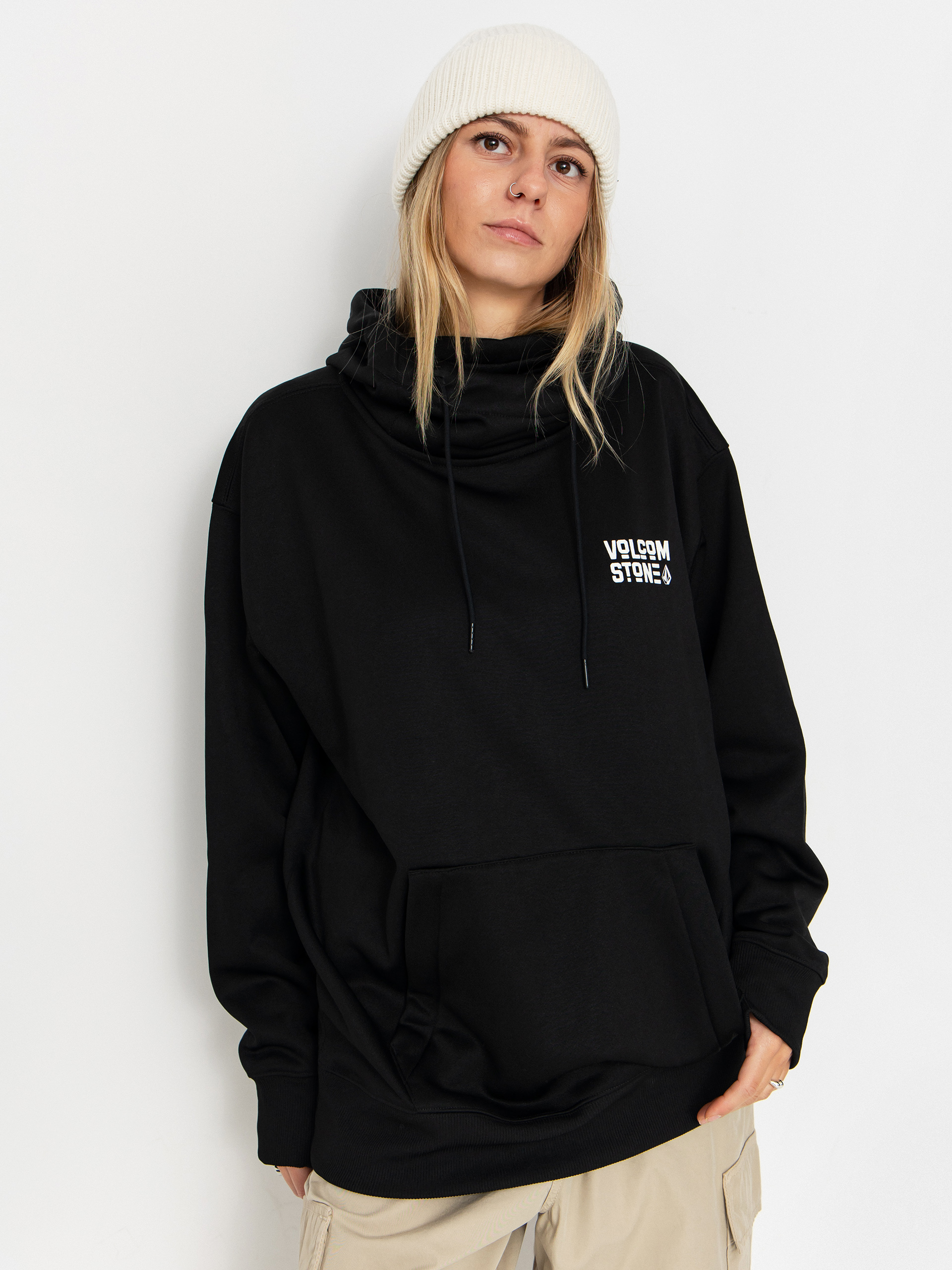 Volcom Riding Hydro HD Wmn Kapucnis pulóver (black)