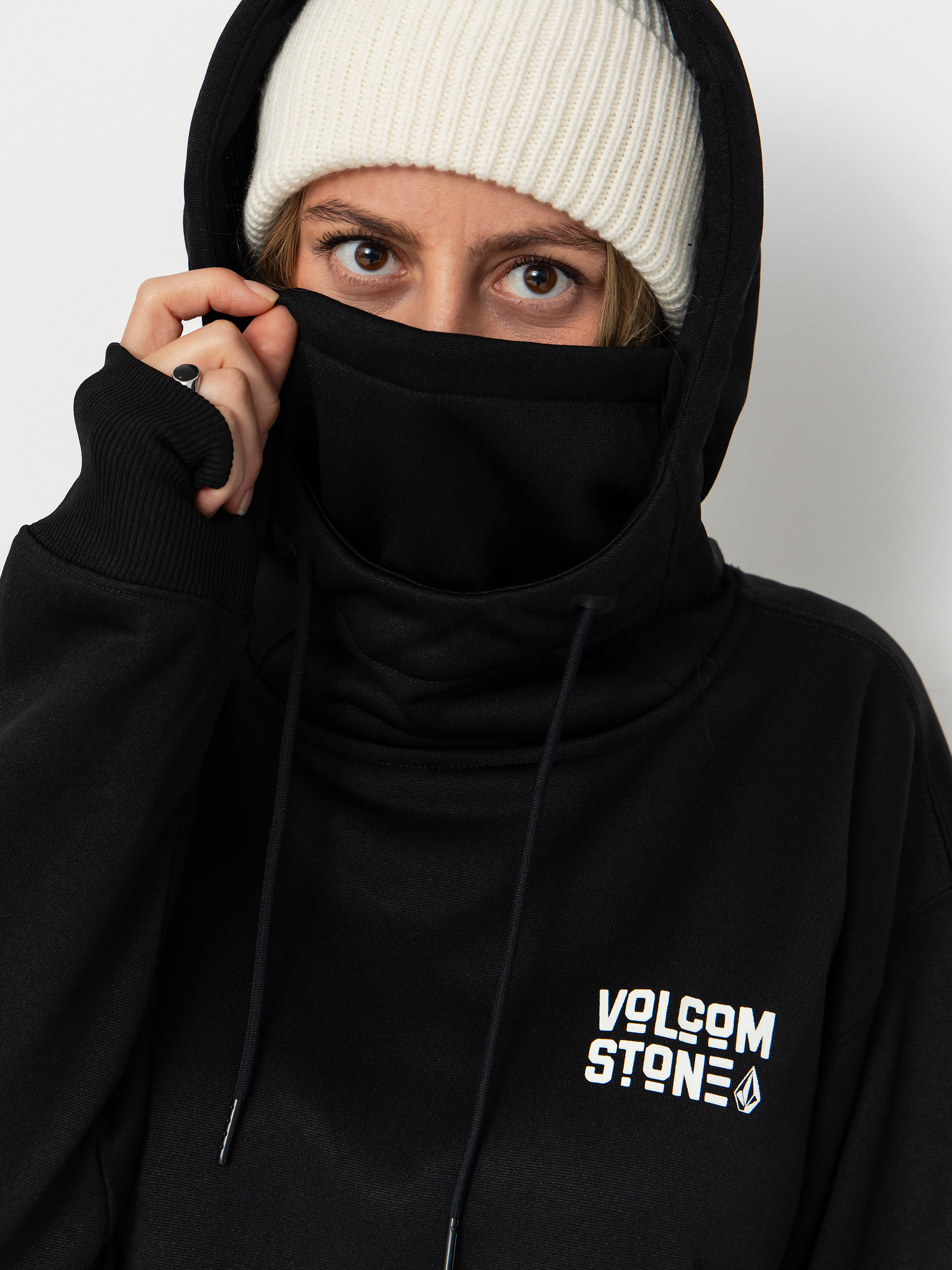 Volcom Riding Hydro HD Wmn Kapucnis pulóver (black)