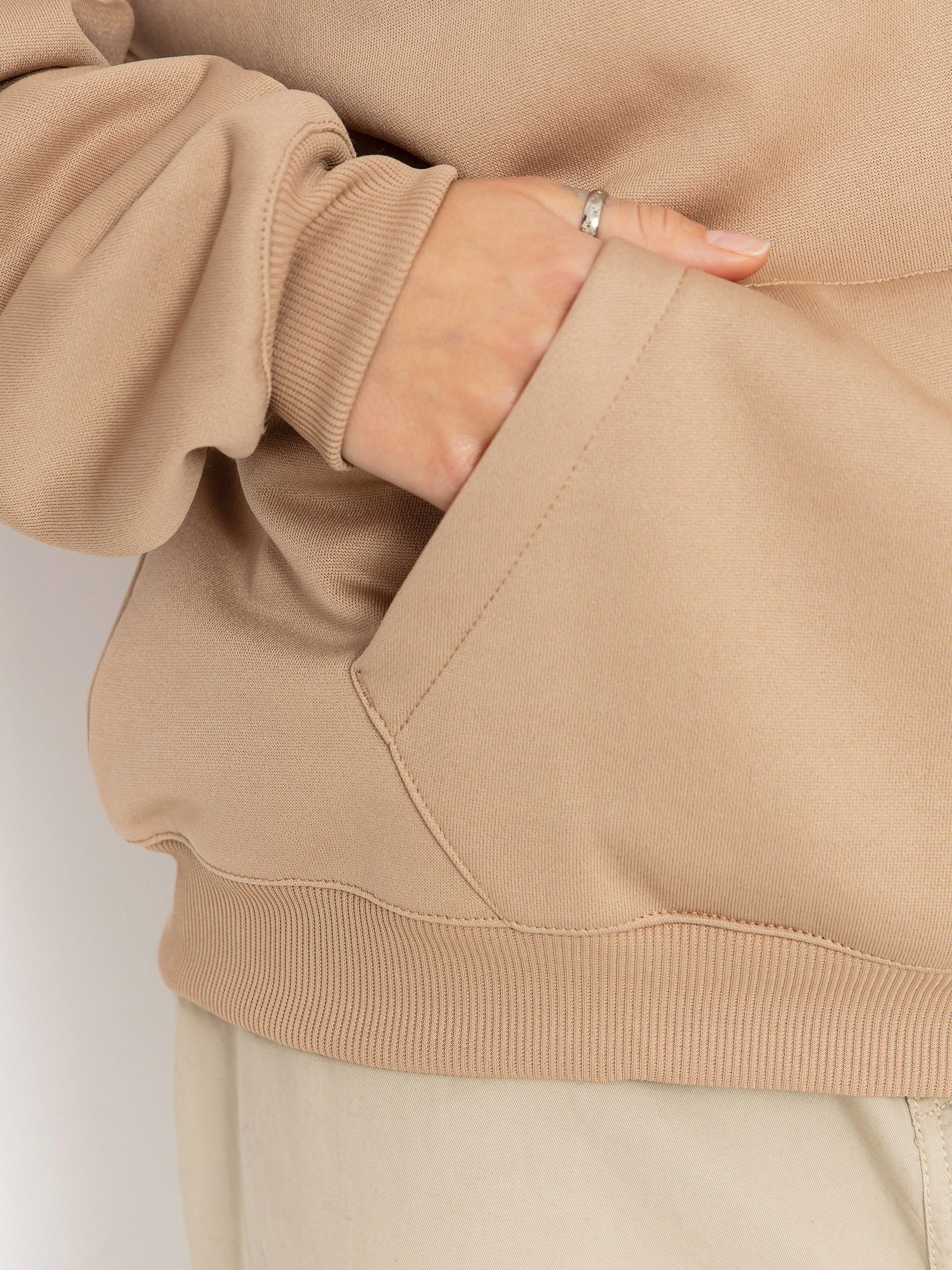 Volcom Essential Hydro HD Wmn Kapucnis pulóver (oatmeal)