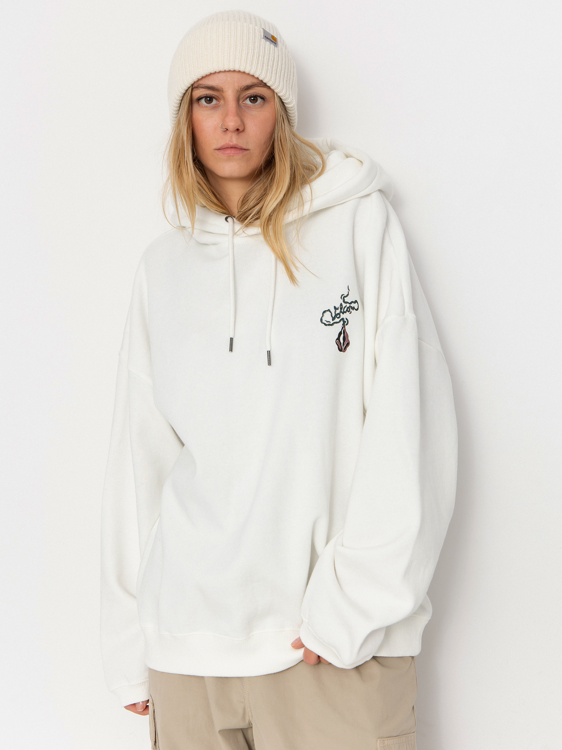 Volcom Radical Daze HD Wmn Kapucnis pulóver (star white)