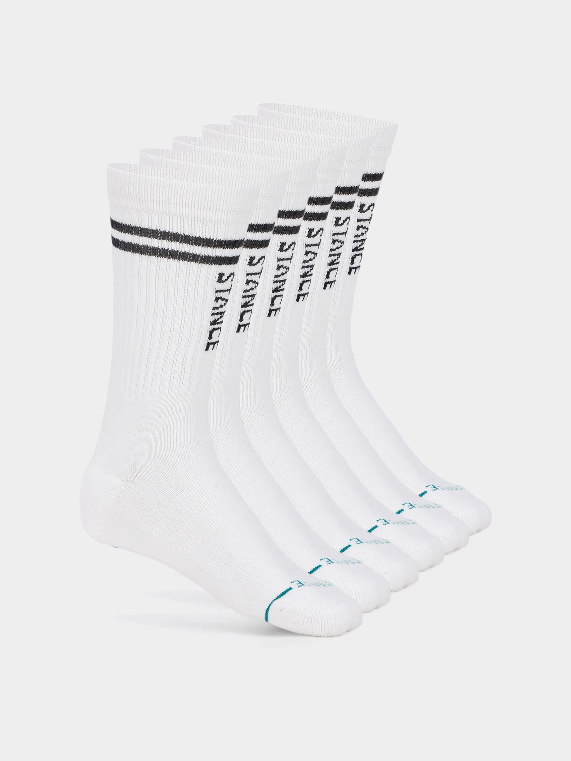 Zokni Stance Core 6 Pack Crew (white)