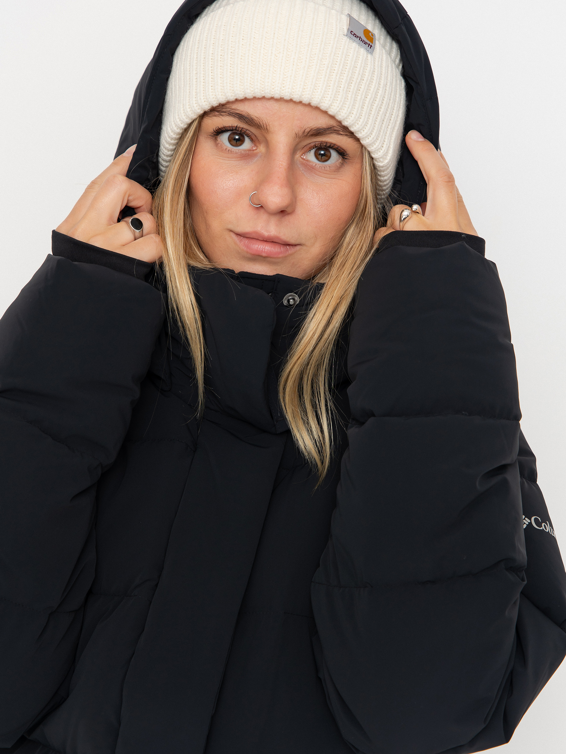 Columbia Amaze Puff Hooded Wmn Dzseki (black)