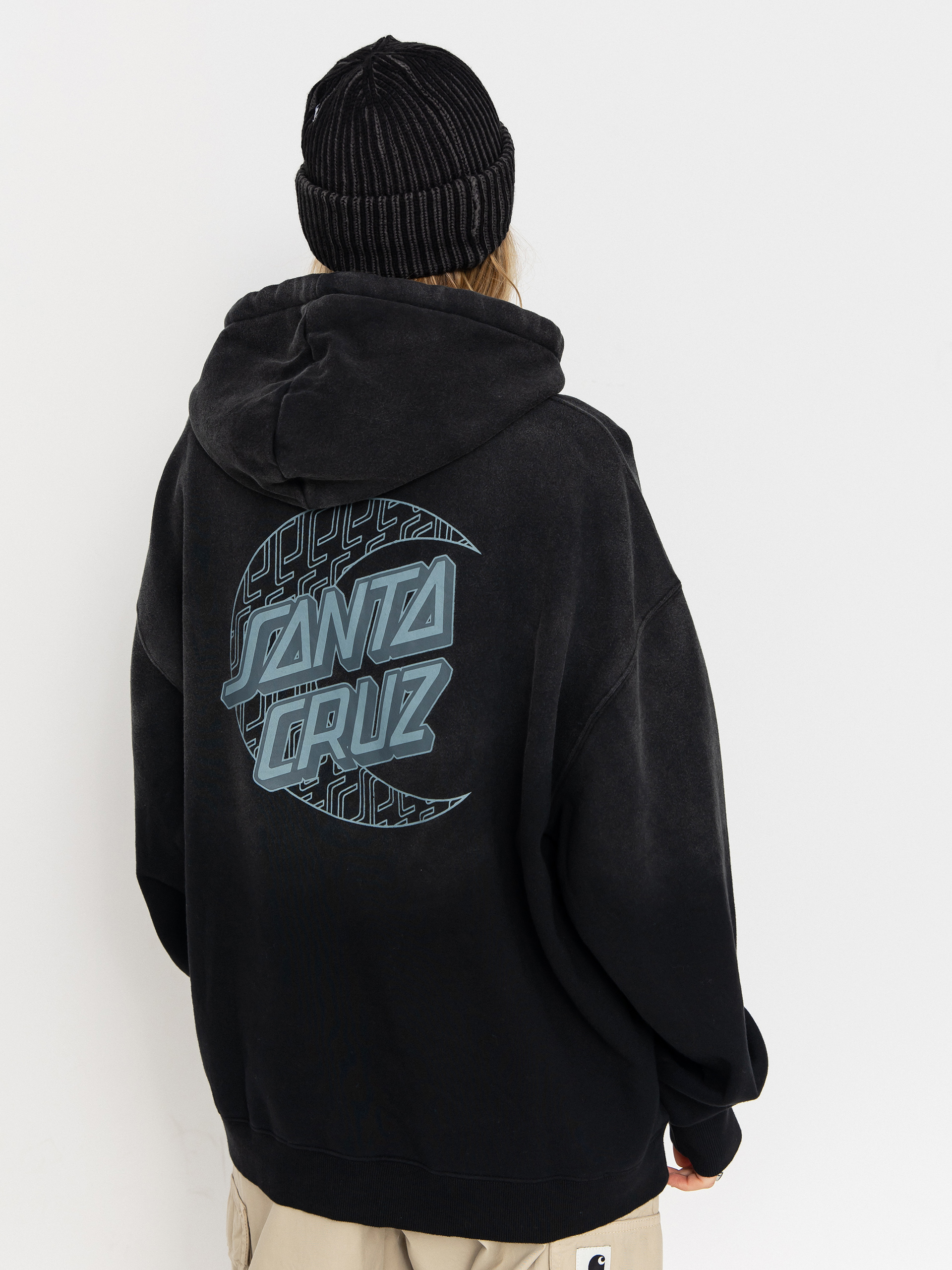 Santa Cruz Imprint Moon Dot Wmn Pulóver (black wash)