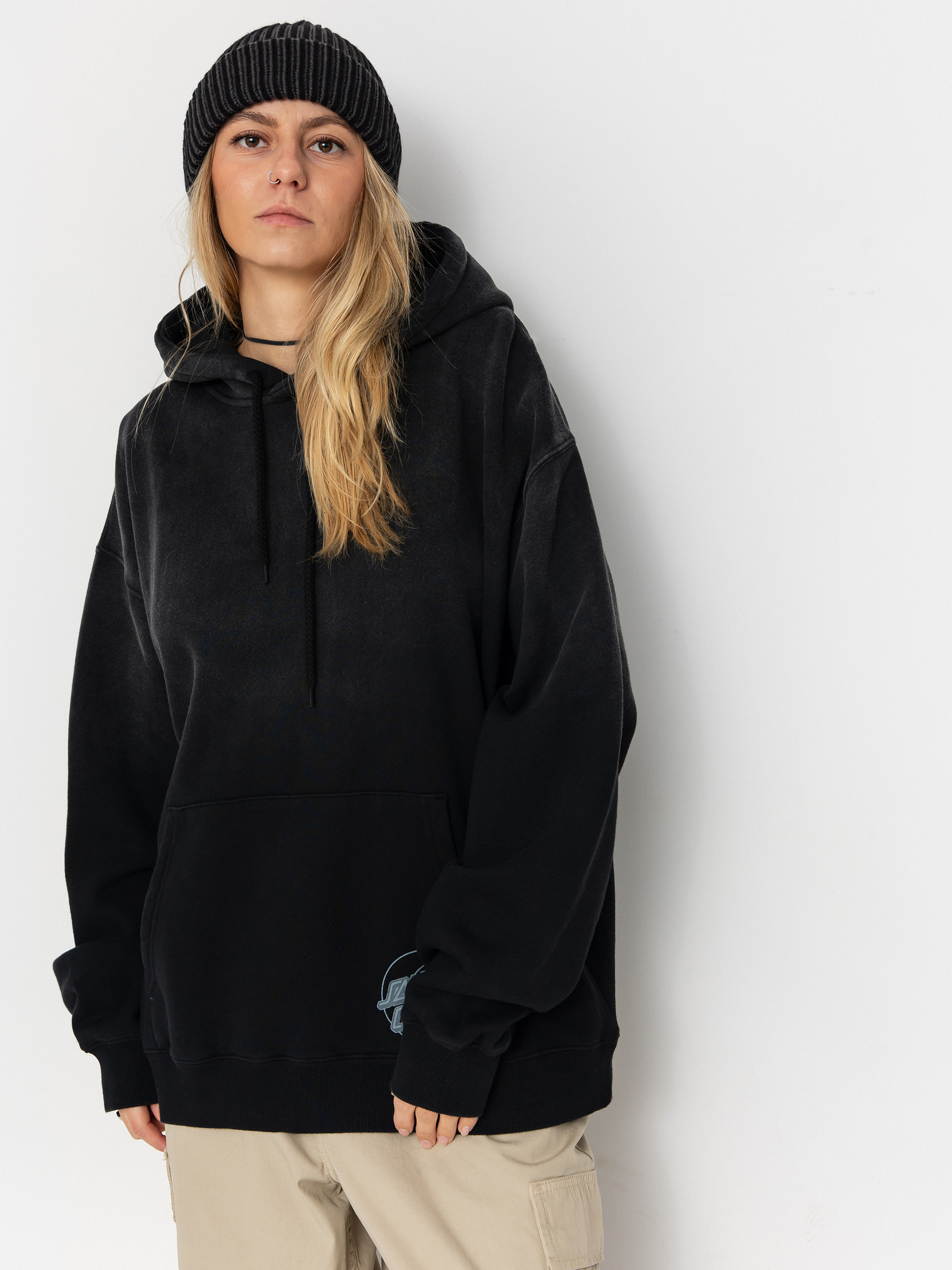 Santa Cruz Imprint Moon Dot Wmn Pulóver (black wash)