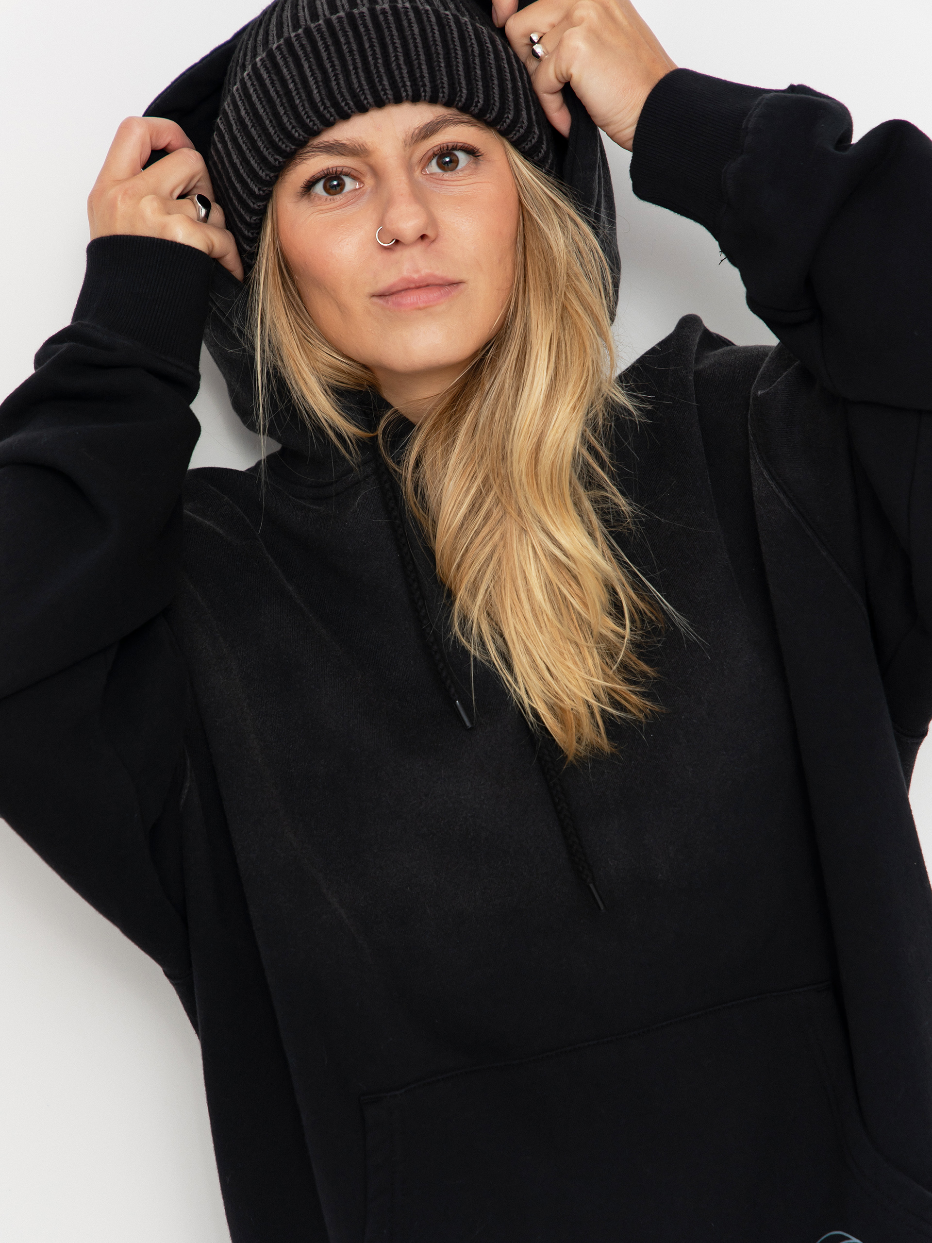 Santa Cruz Imprint Moon Dot Wmn Pulóver (black wash)