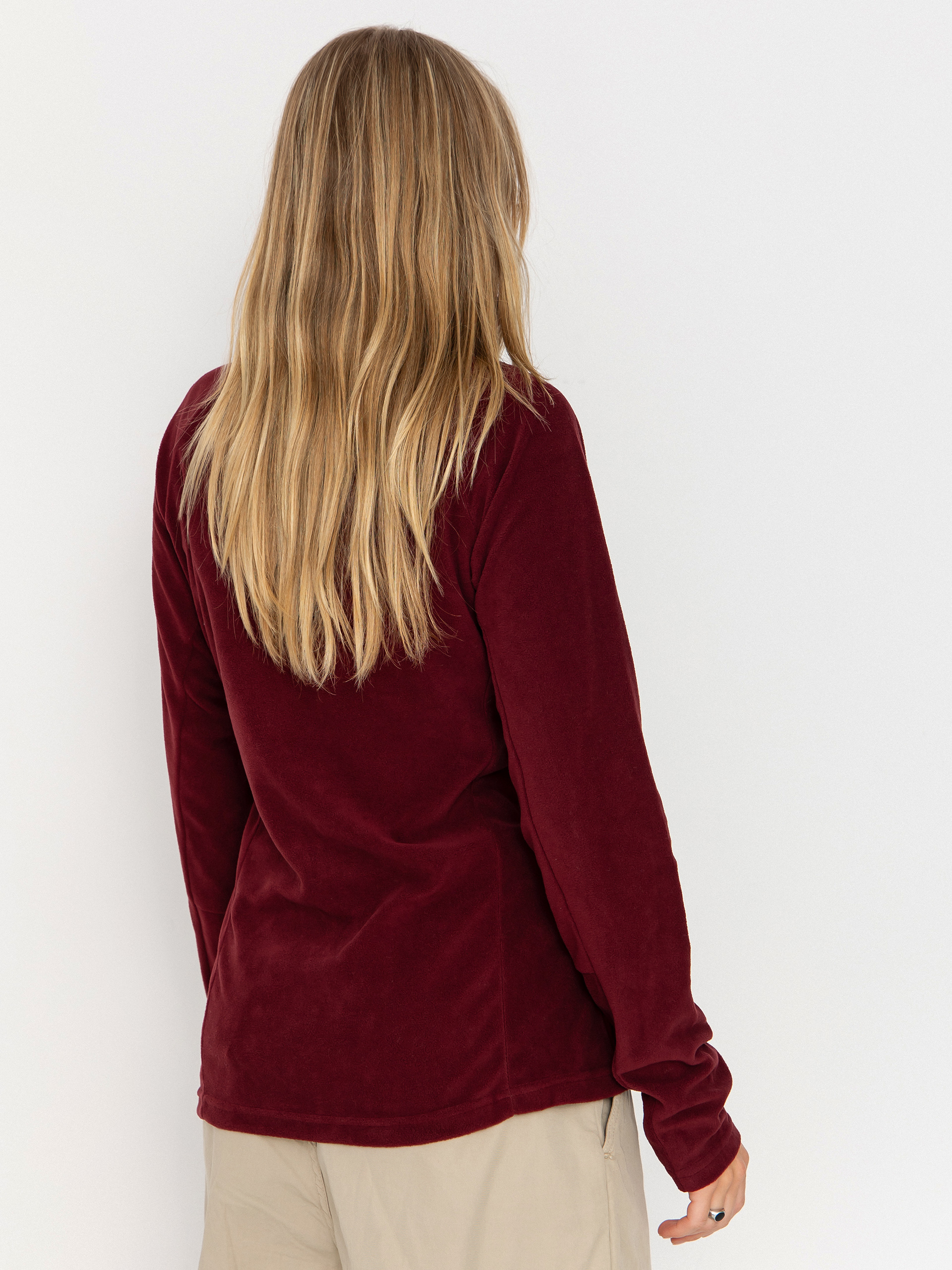 Női Polár pulóver Columbia Glacial IV 1/2 Zip (rich wine)