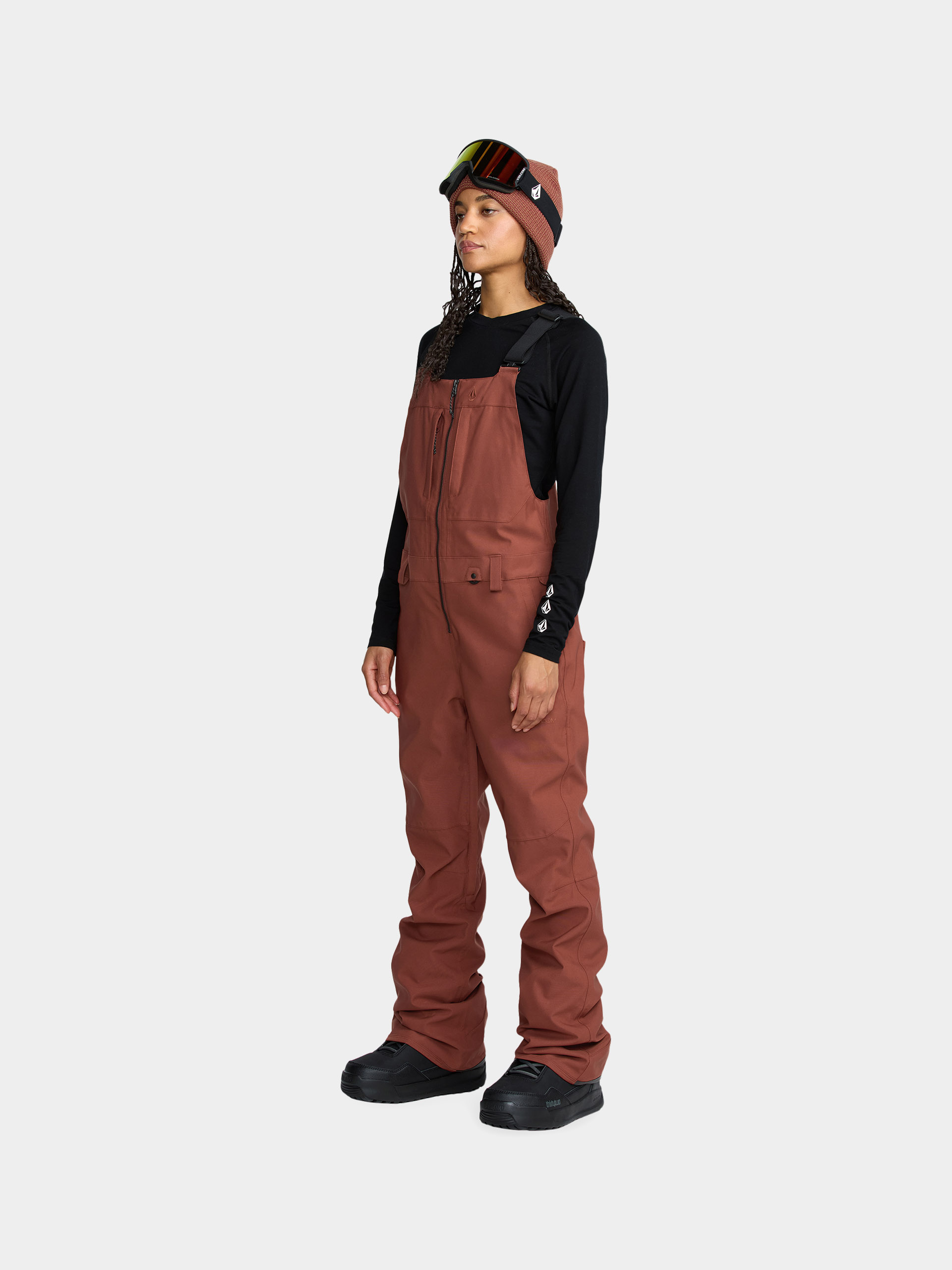 Női Snowboard nadrág Volcom Swift Bib Overall (henna)