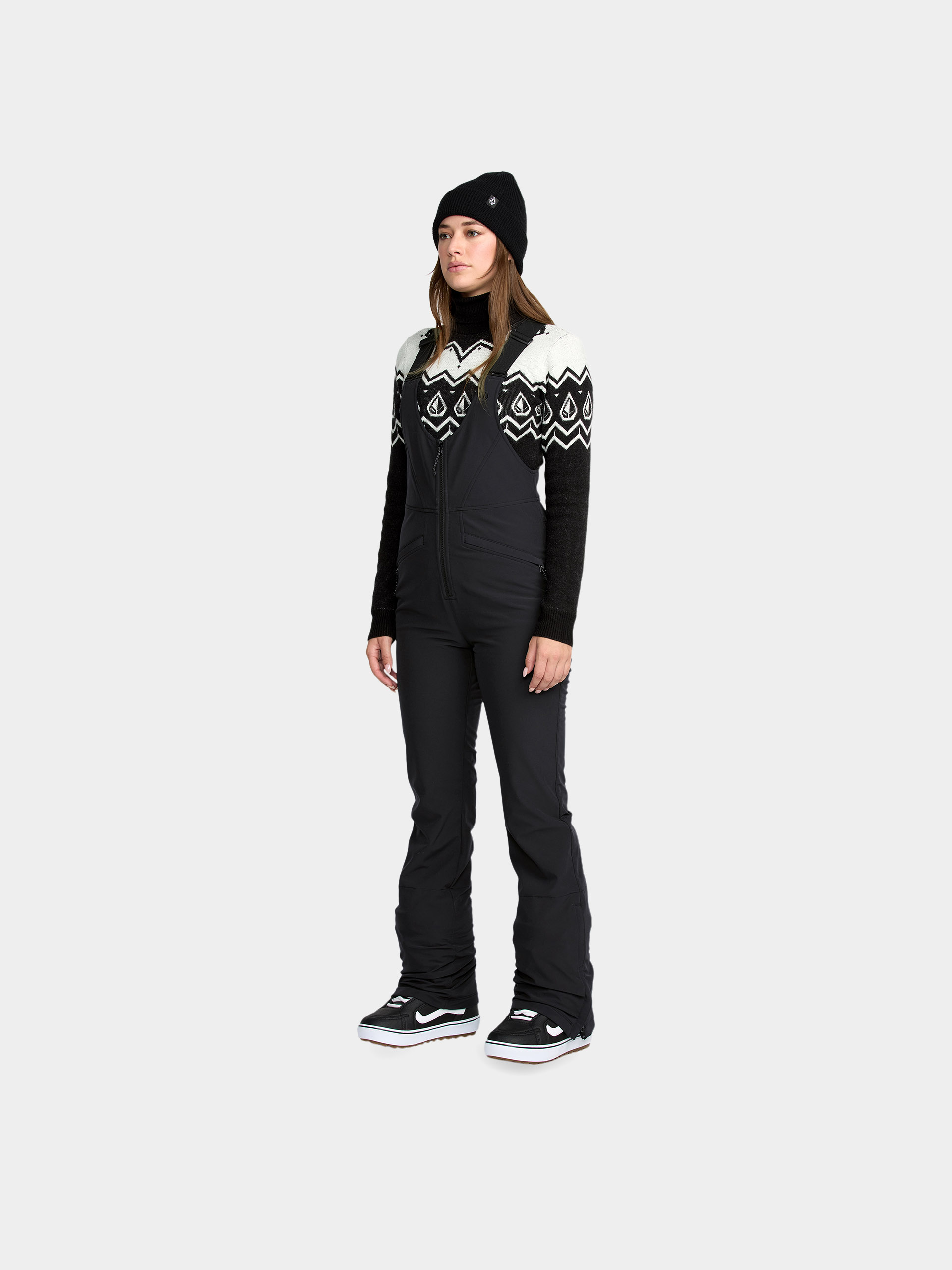 Női Snowboard nadrág Volcom Battle Stretch Bib (black)
