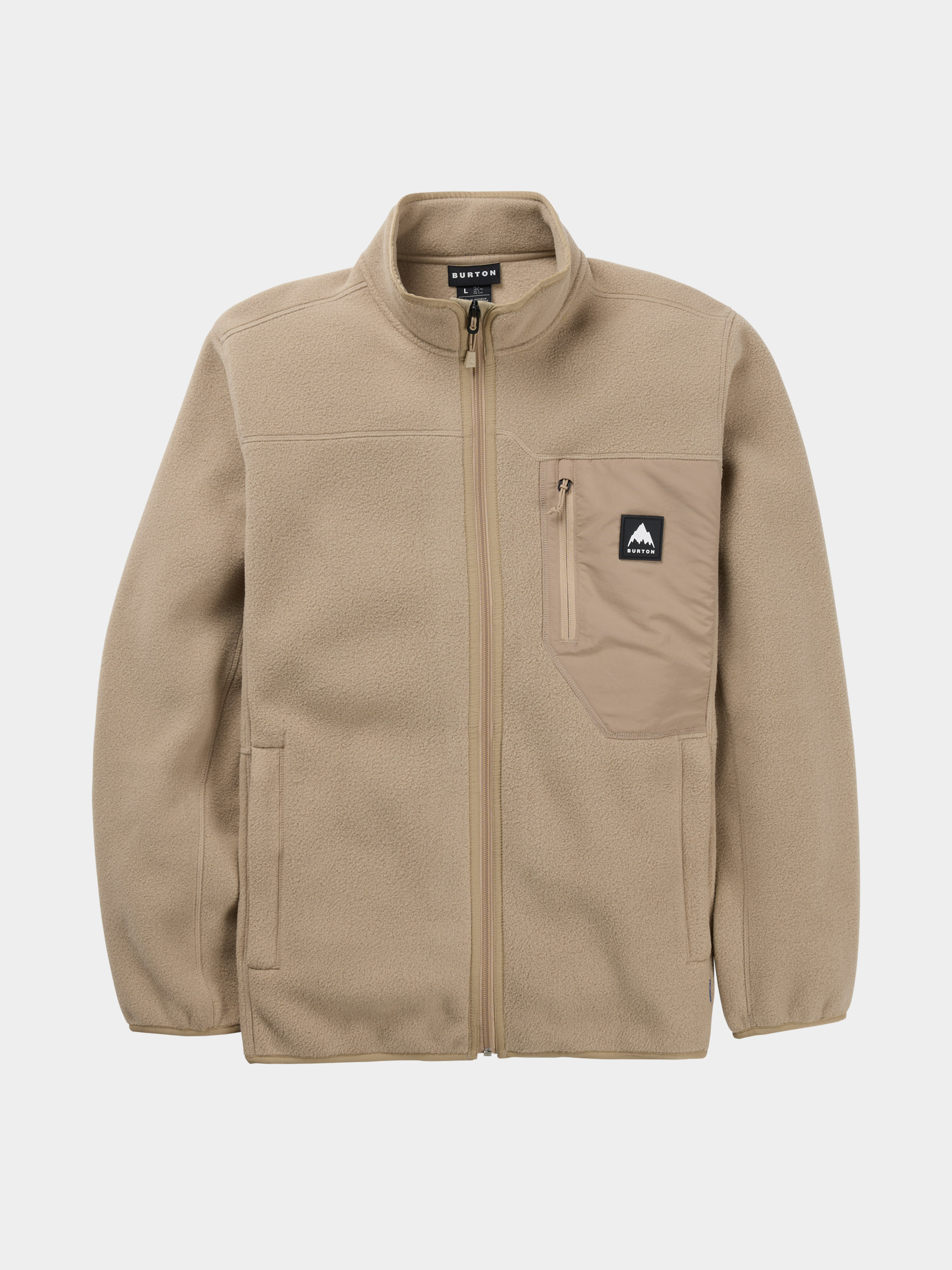 Polár pulóver Burton Cinder Full Zip (summit taupe)