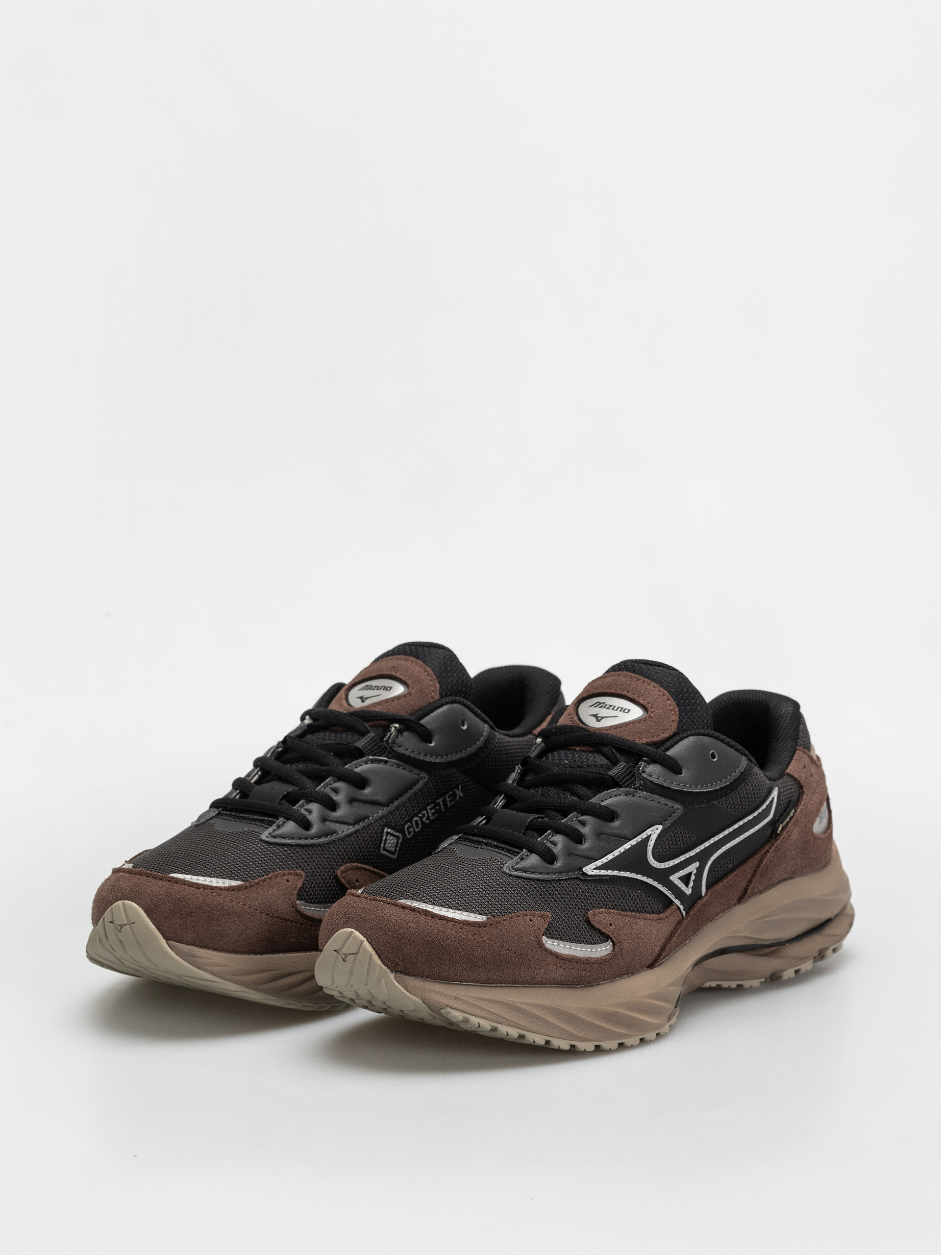 Mizuno Wave Rider GTX Cipők (black sand/black/chicory coffee)