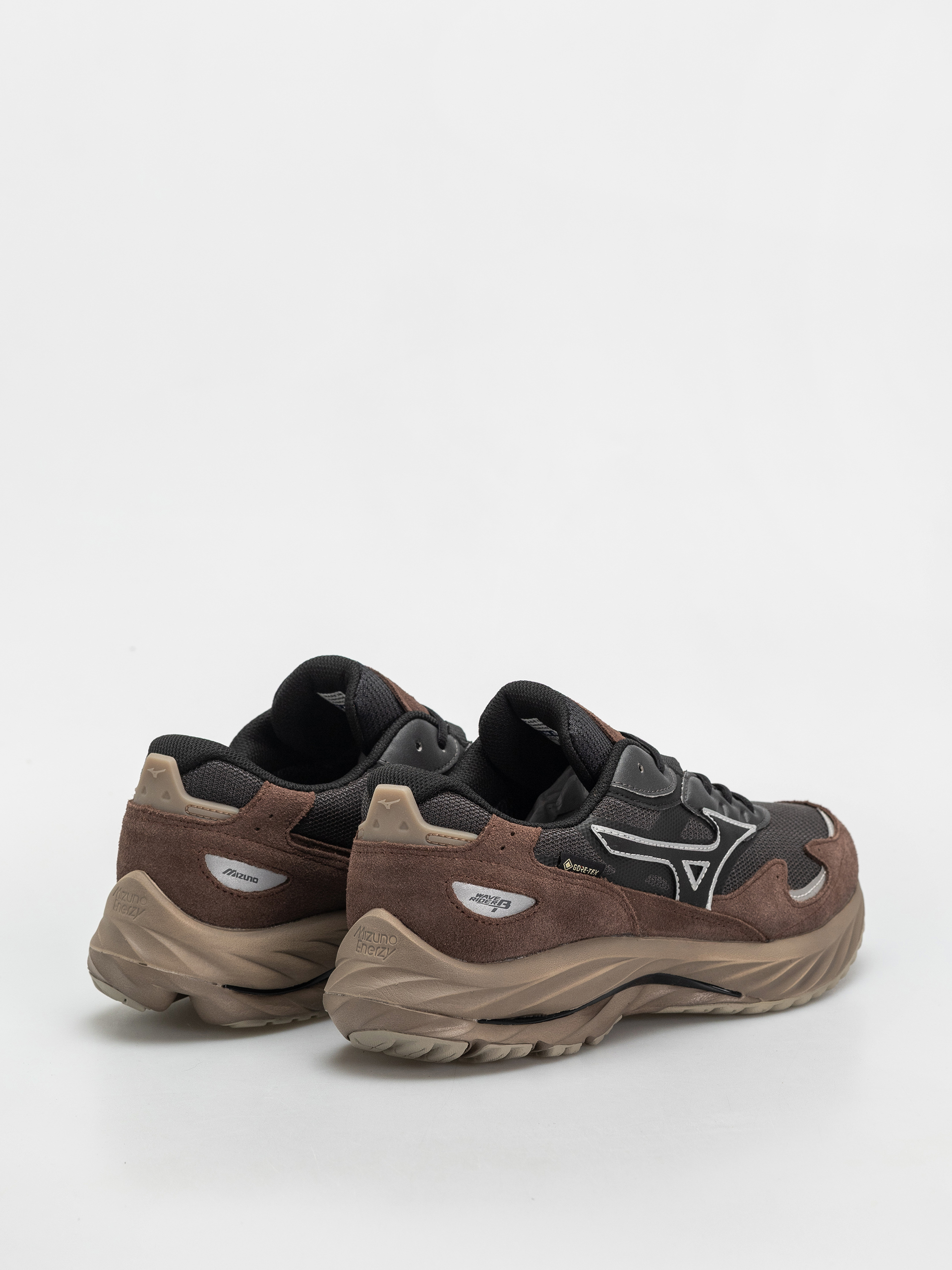 Mizuno Wave Rider GTX Cipők (black sand/black/chicory coffee)