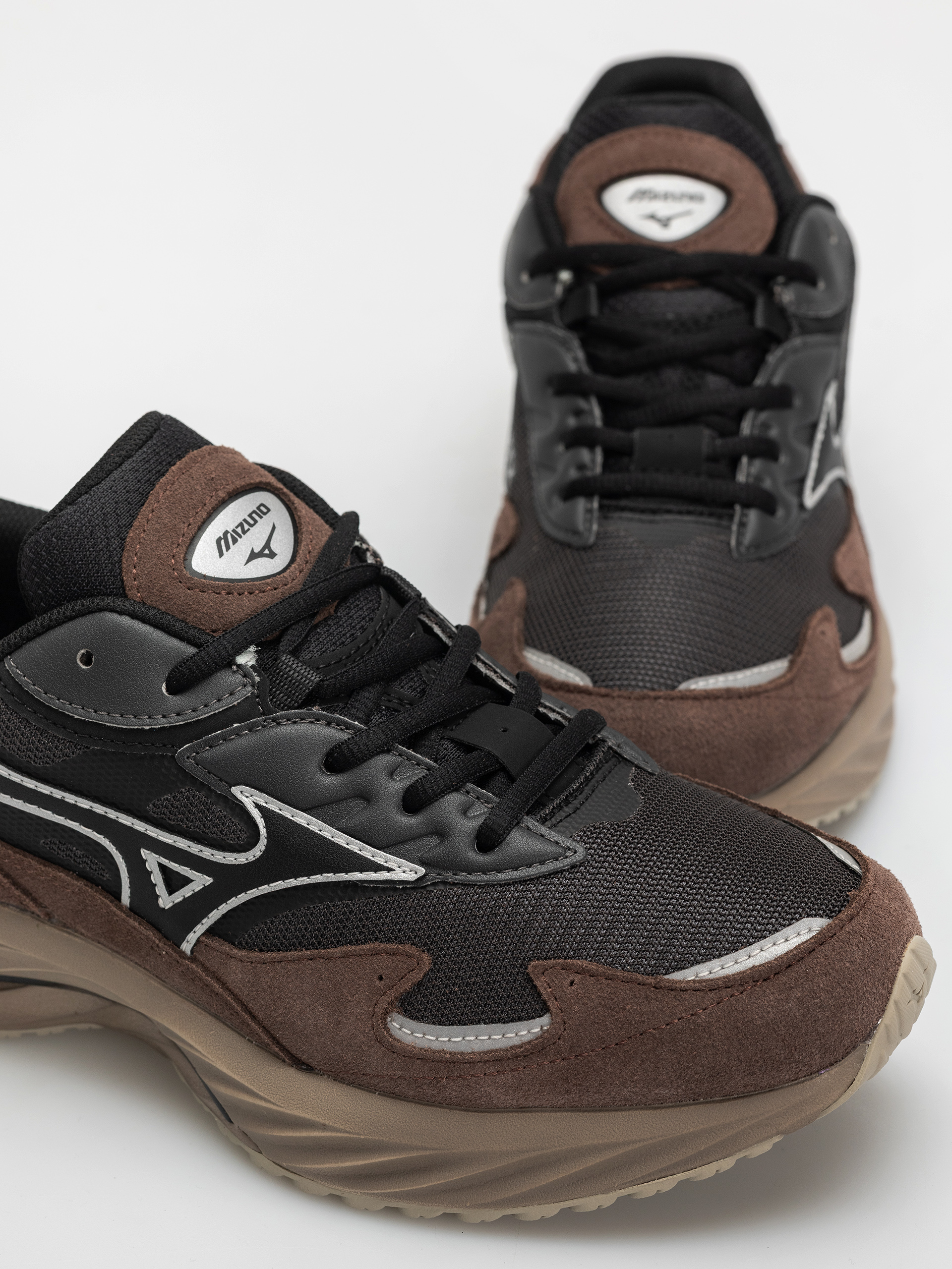Mizuno Wave Rider GTX Cipők (black sand/black/chicory coffee)